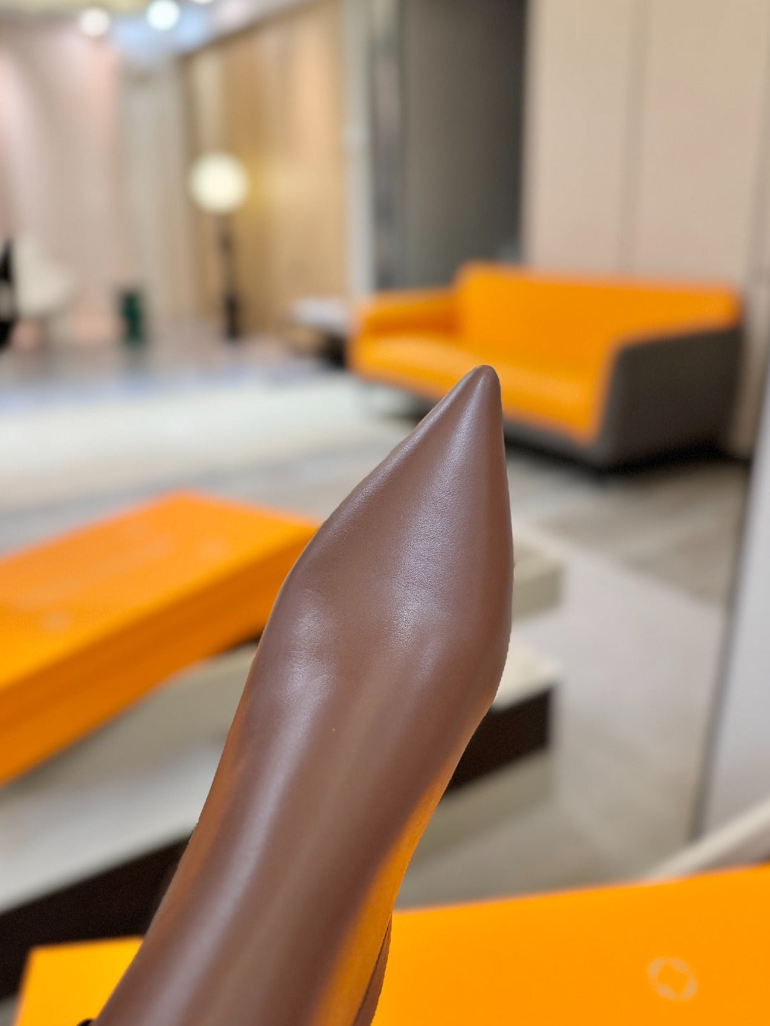 LV 25 Long Boots 90 Brown Calfskin 573876