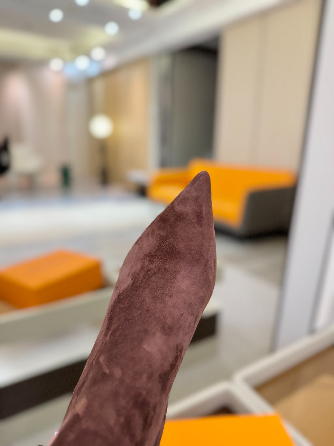 LV 25 Runway Ankle Boots 90 Taupe Suede 573866