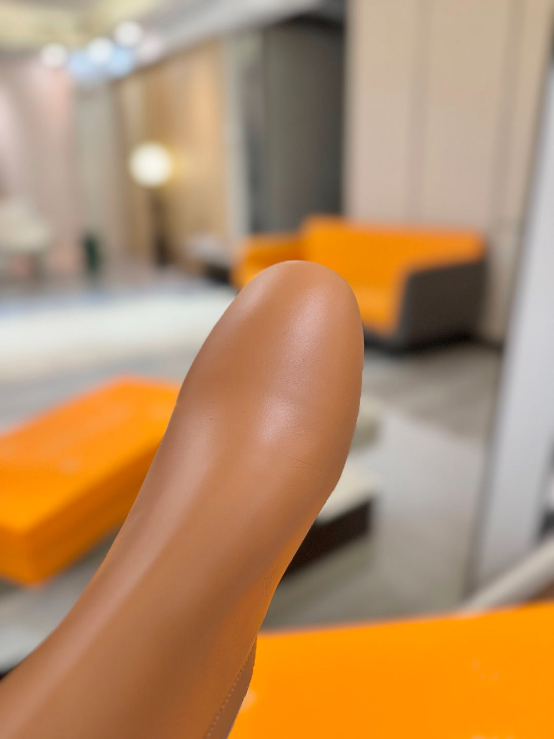 LV 25 Long Boots 75 Camel Sheepskin 573742