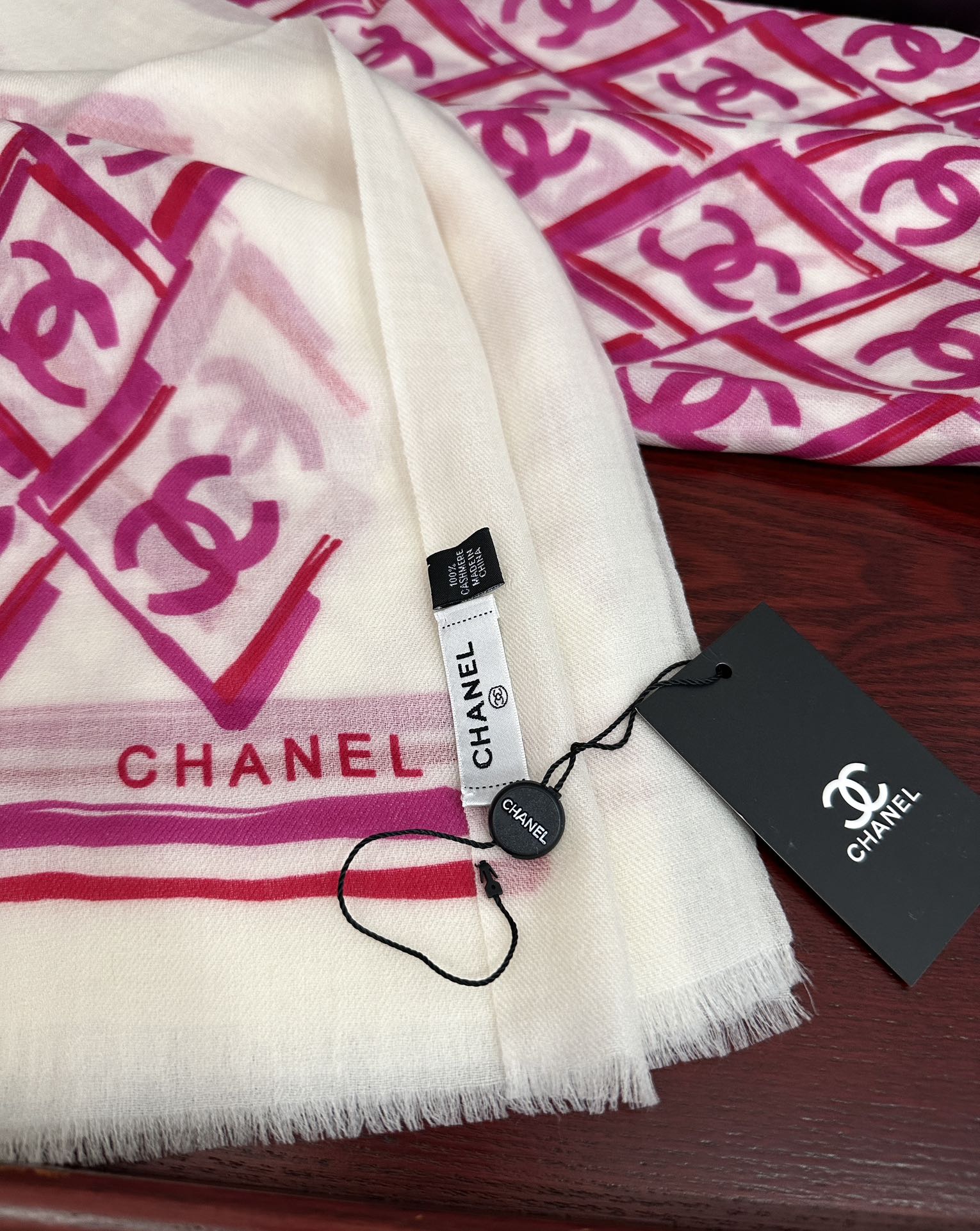 LV Latest Style 200cm White Pink Cashmere 970873