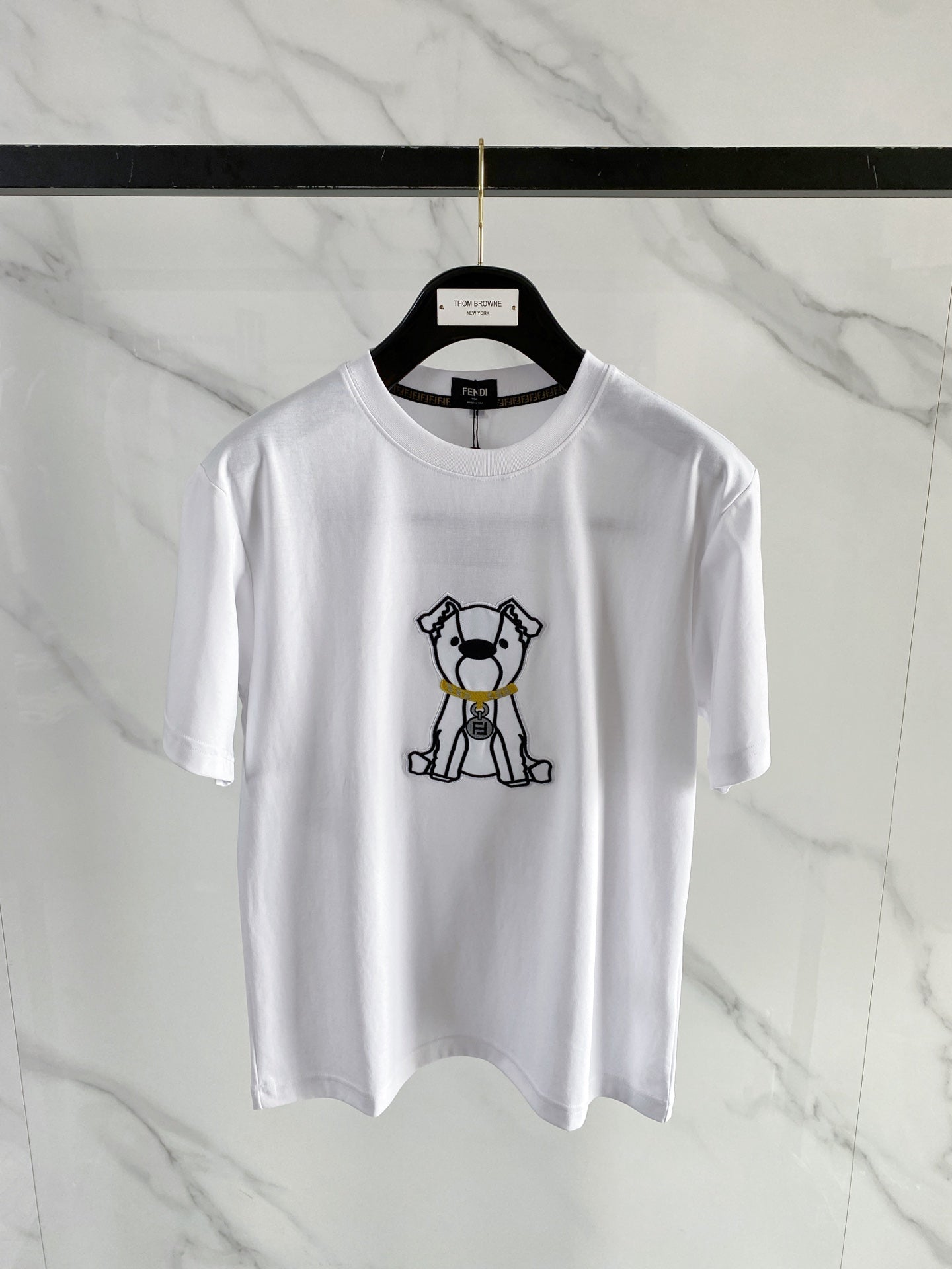 Fendi 2026 Men's Short-Sleeve T-Shirt Cotton 736024