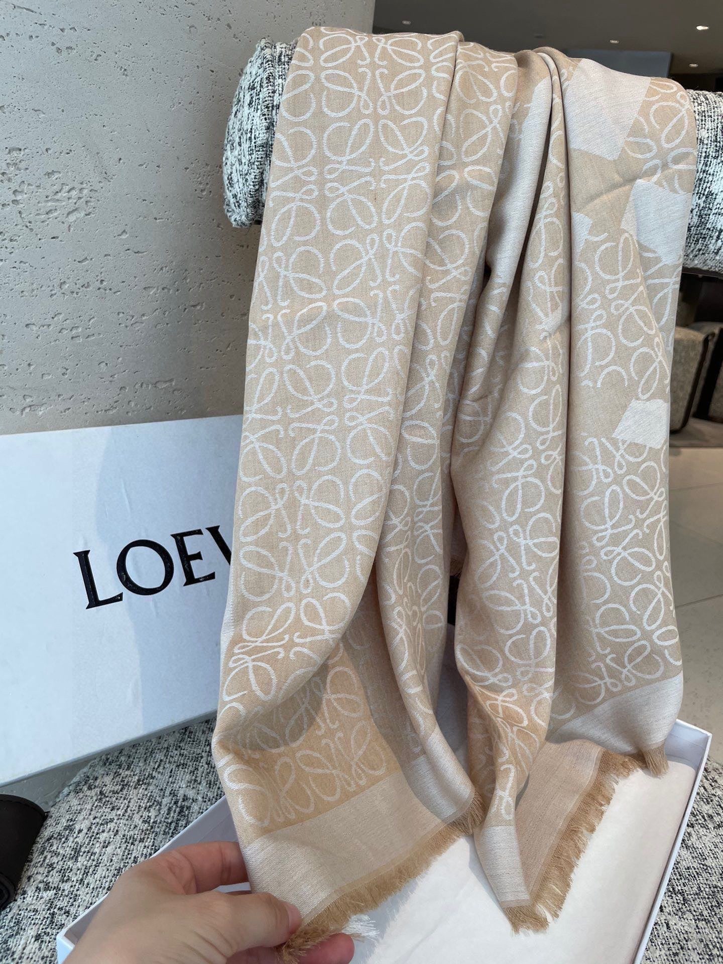 Loewe Scarf 140CM Beige Cashmere 100113