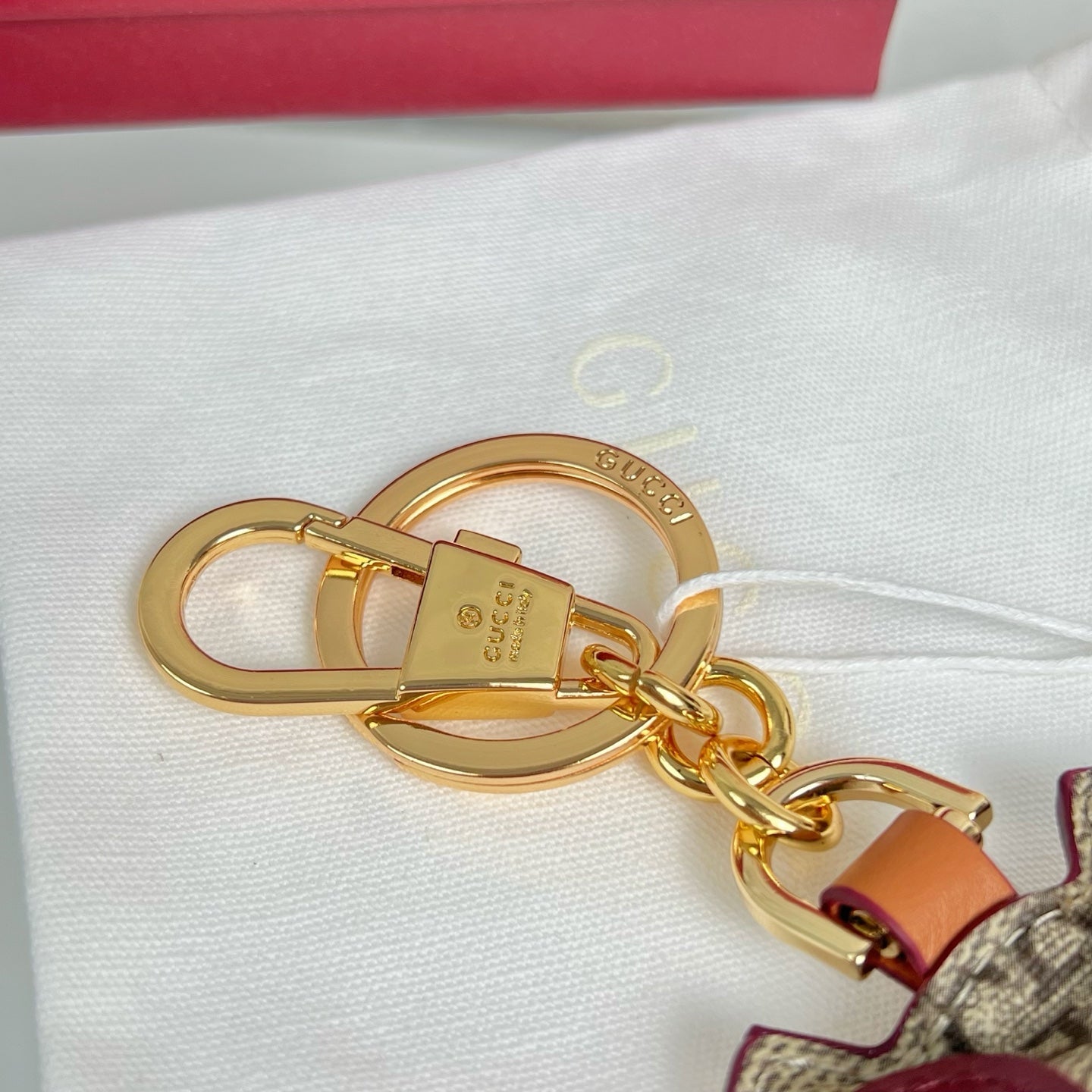 Gucci  Etoupe Red Blue Owl Bag Charm