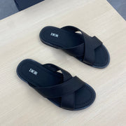 CD ALIAS SANDAL BLACK GRAINED CALFSKIN