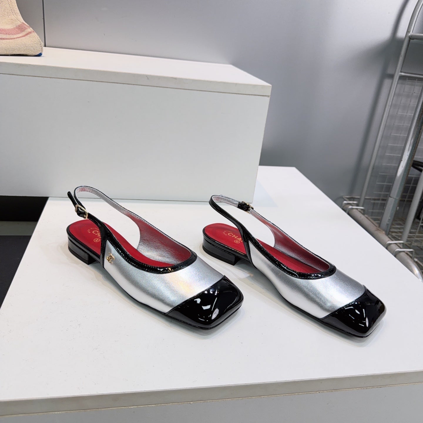 Chanel 2026 Square Toe Slingback Patent Leather 942738