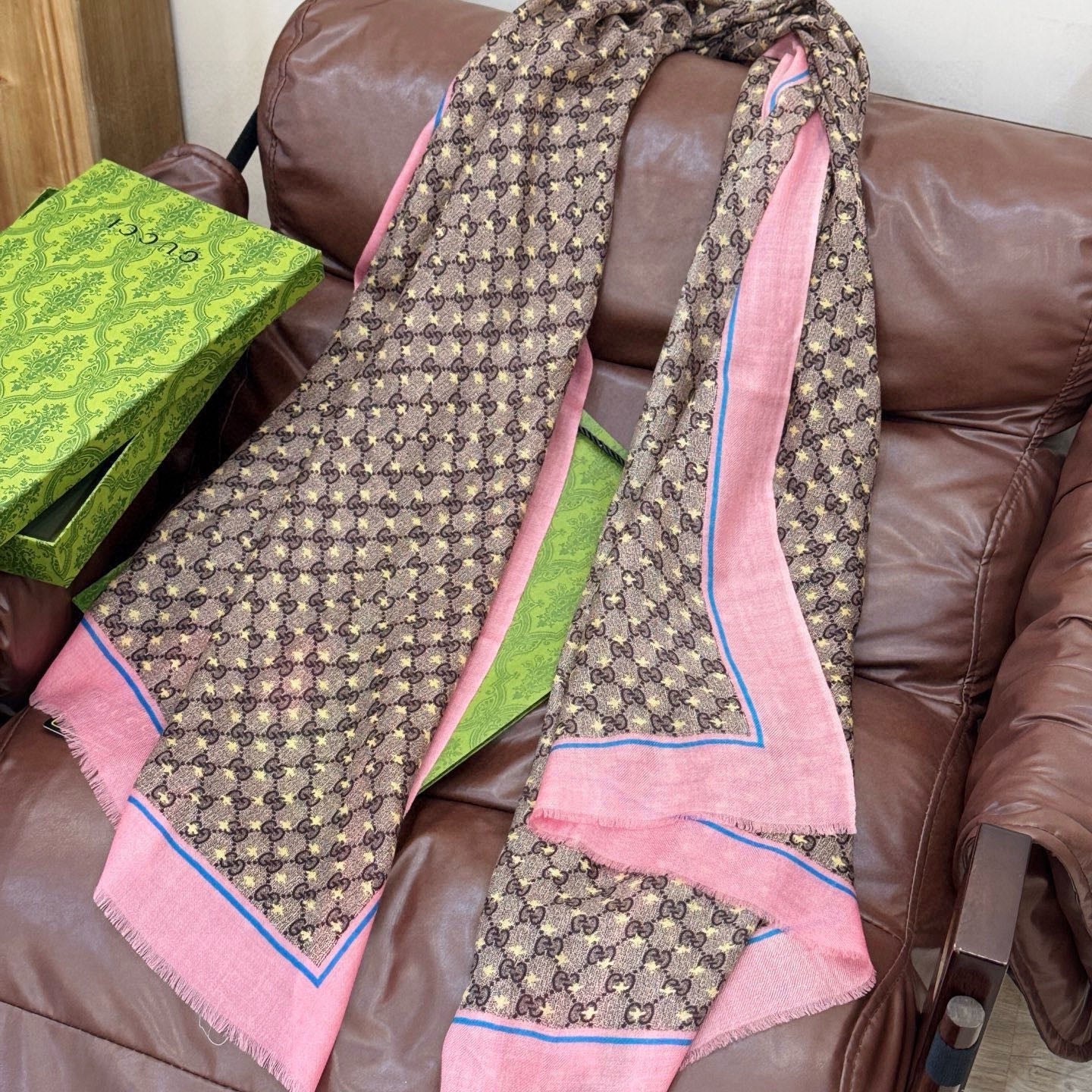 GG Classic 200CM Brown Pink Wool 287730