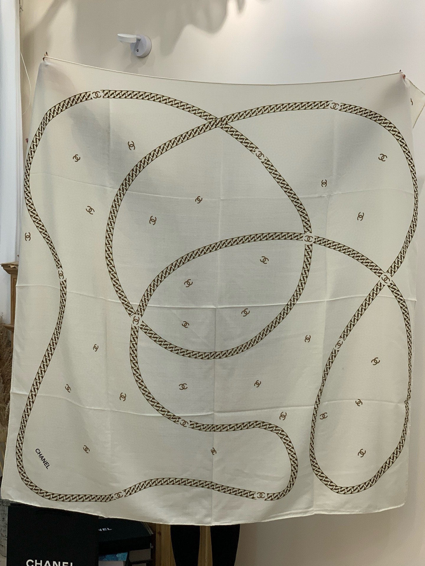 CC 25 Scarf 140cm White Cashmere 293264