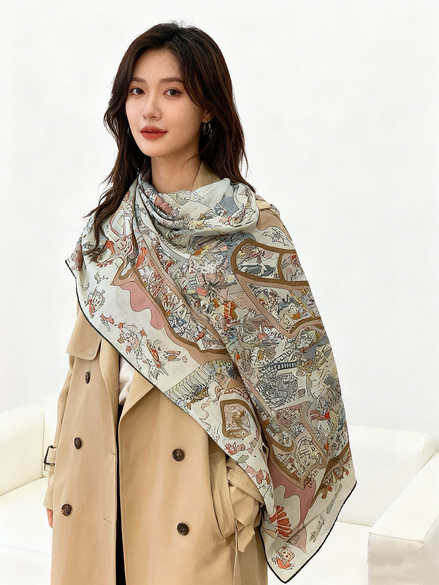 HM Equestrian Academy 140 CM Gray Cashmere and Silk 293269