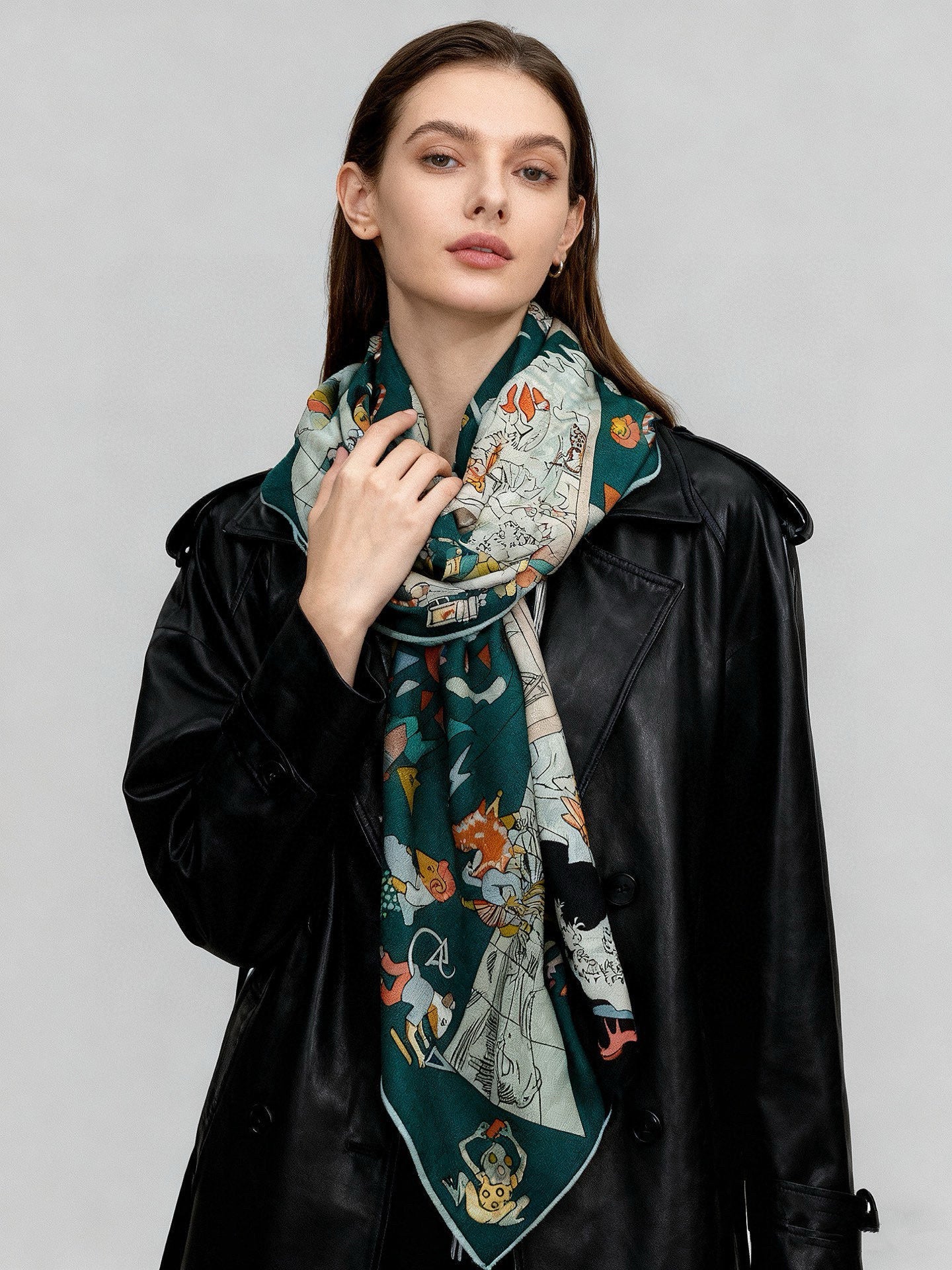 HM Equestrian Academy 140 CM Dark Green Cashmere and Silk 293273