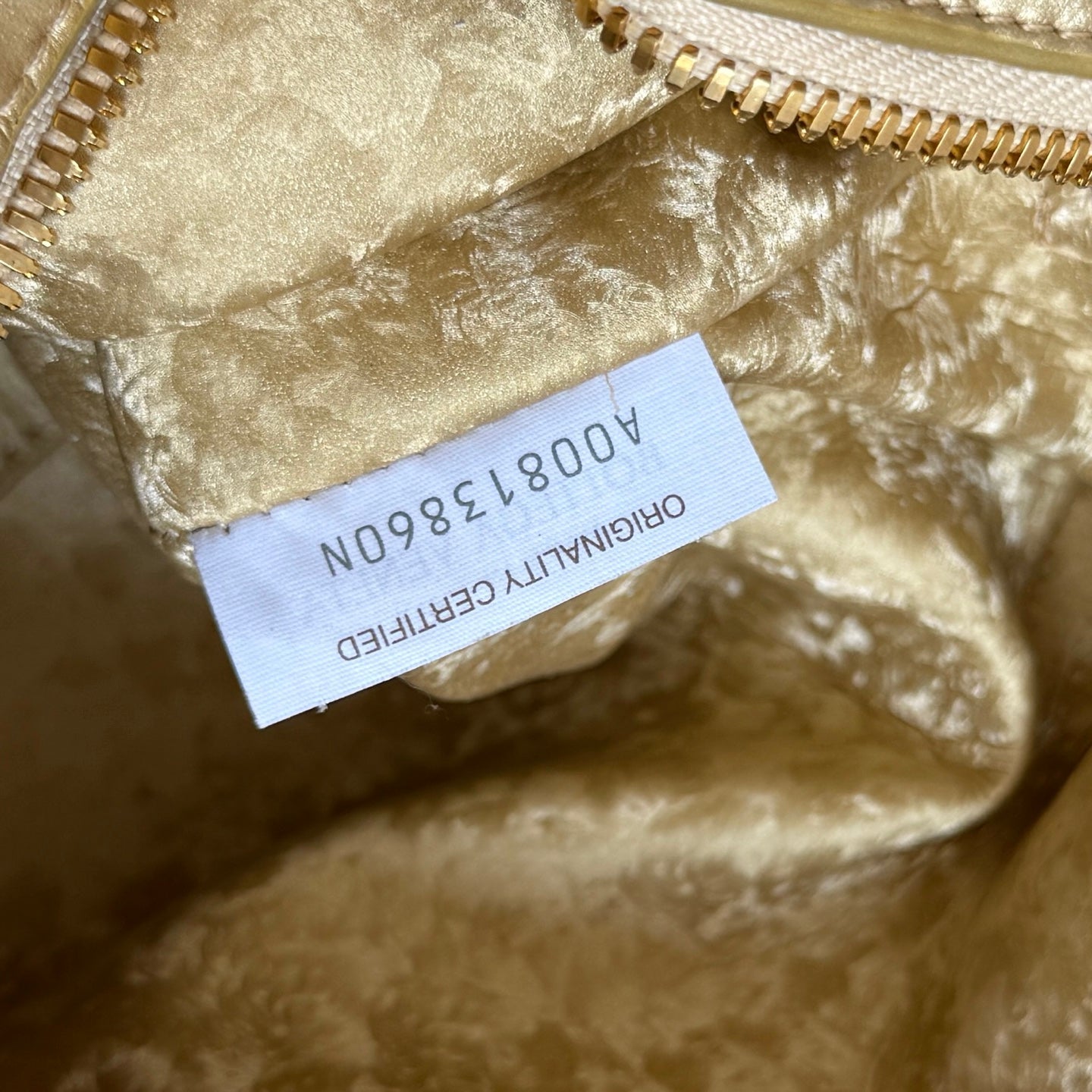 Bottega Veneta 2026 Loop Bag 21cm Gold Intrecciato Woven Leather 137120