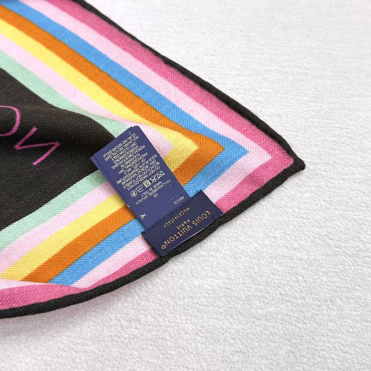 LV x TM SUPERFLAT 140cm Brown Multicolor Silk Wool 978741