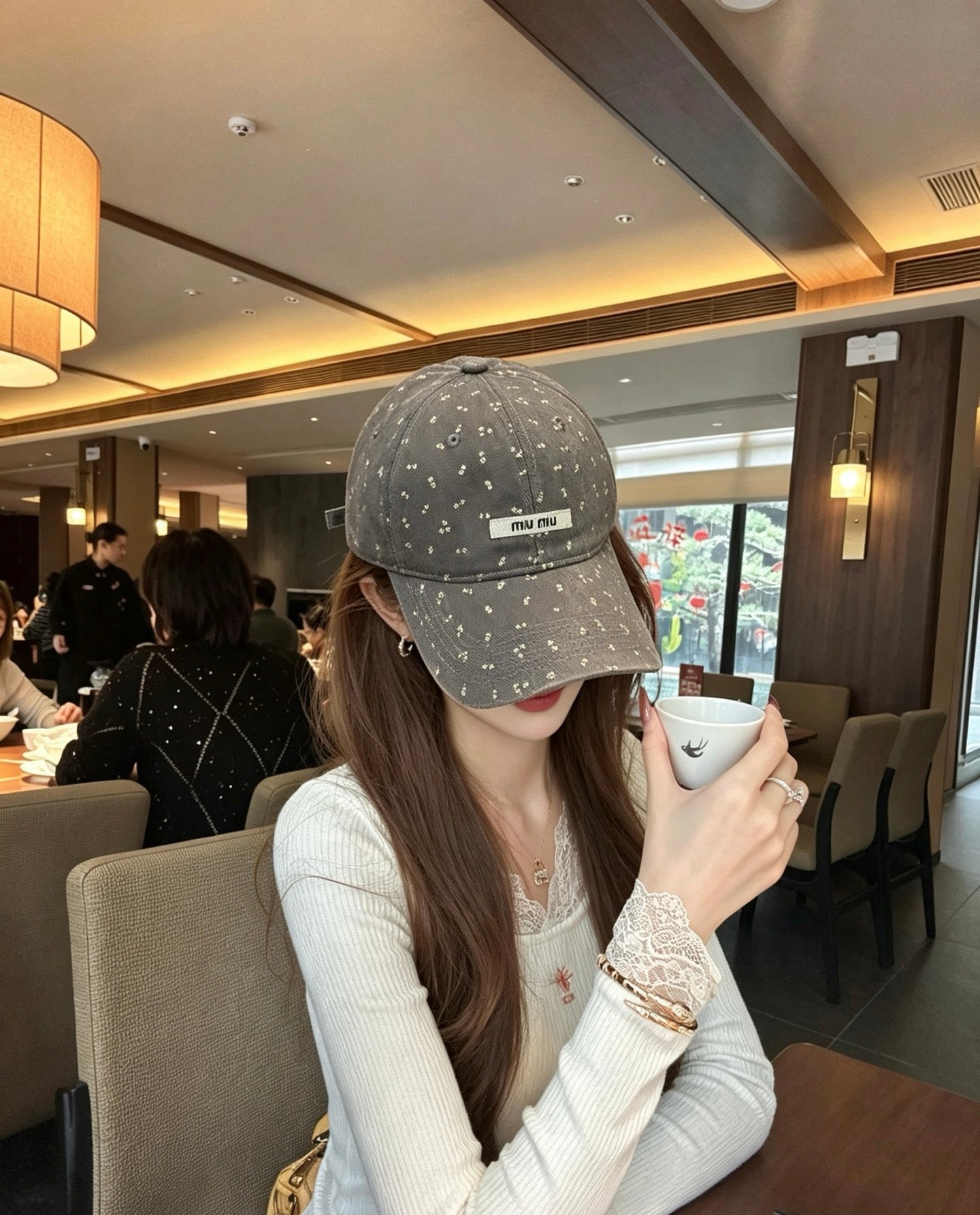 Miumiu Baseball Cap 212663