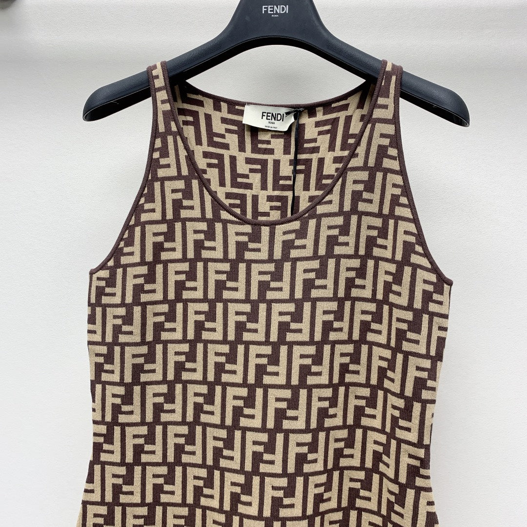 Fendi 25C Jacquard Midi Dress 228194