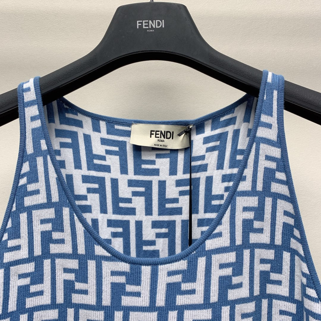 Fendi 25C Jacquard Midi Dress 228194