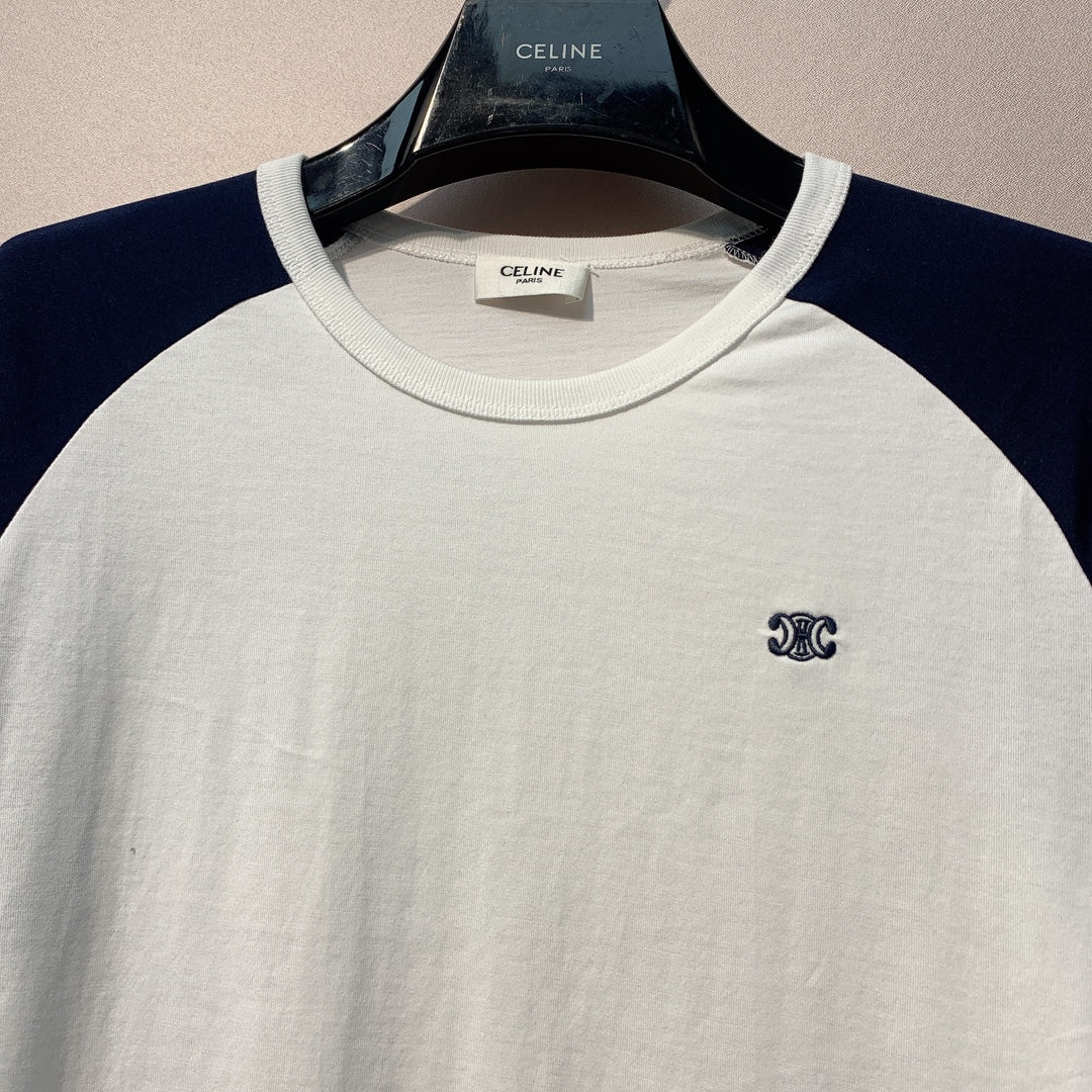 Celine 25 Sweater White Mix Black Cotton 301615