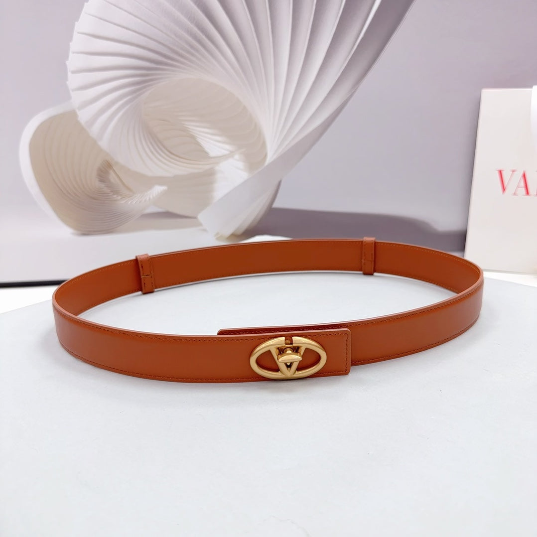 The Bold Edition Belt 30mm Brown Calfskin Gold Buckle