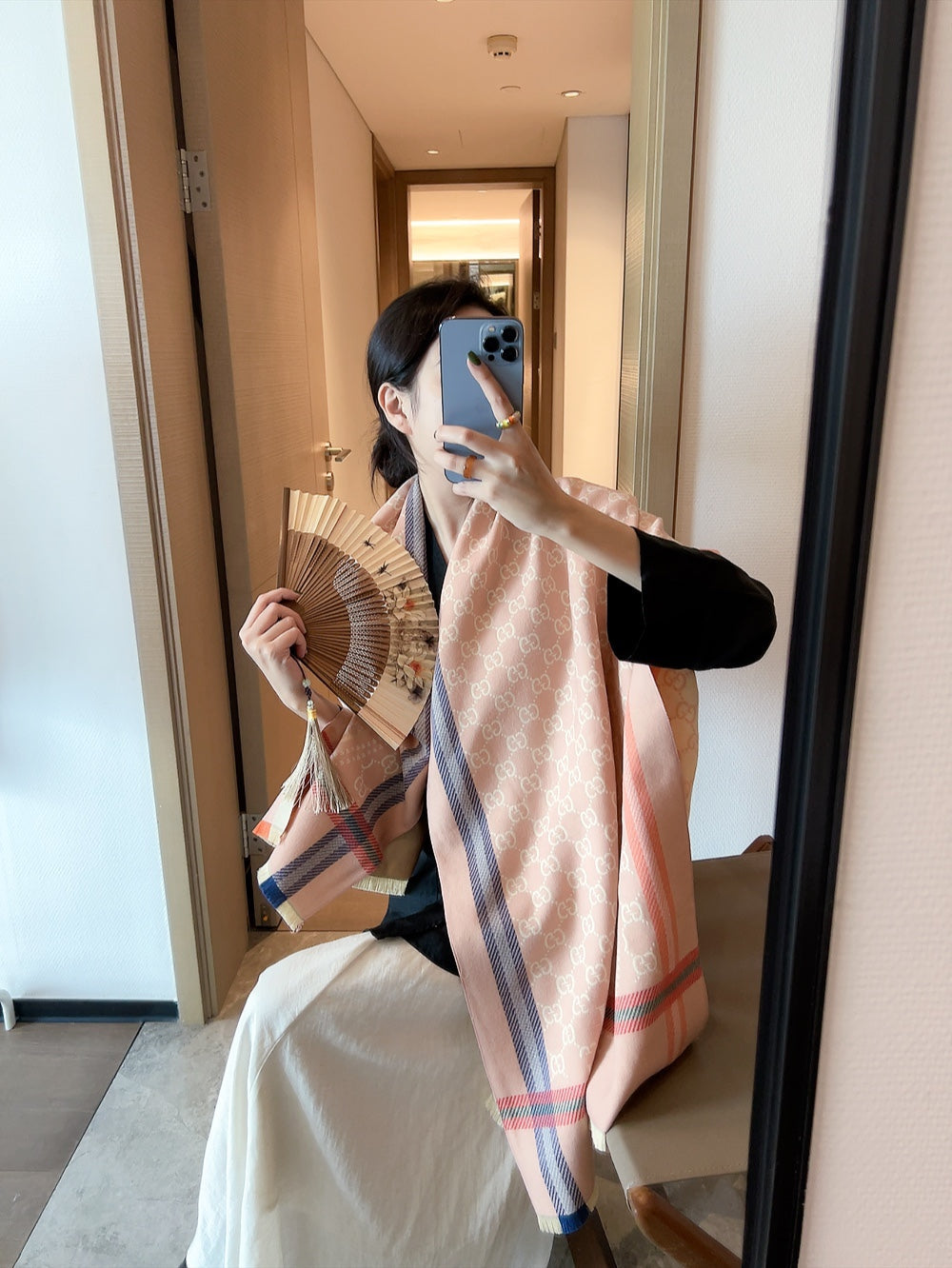 GG Jacquard 180CM Pink Cashmere 288025