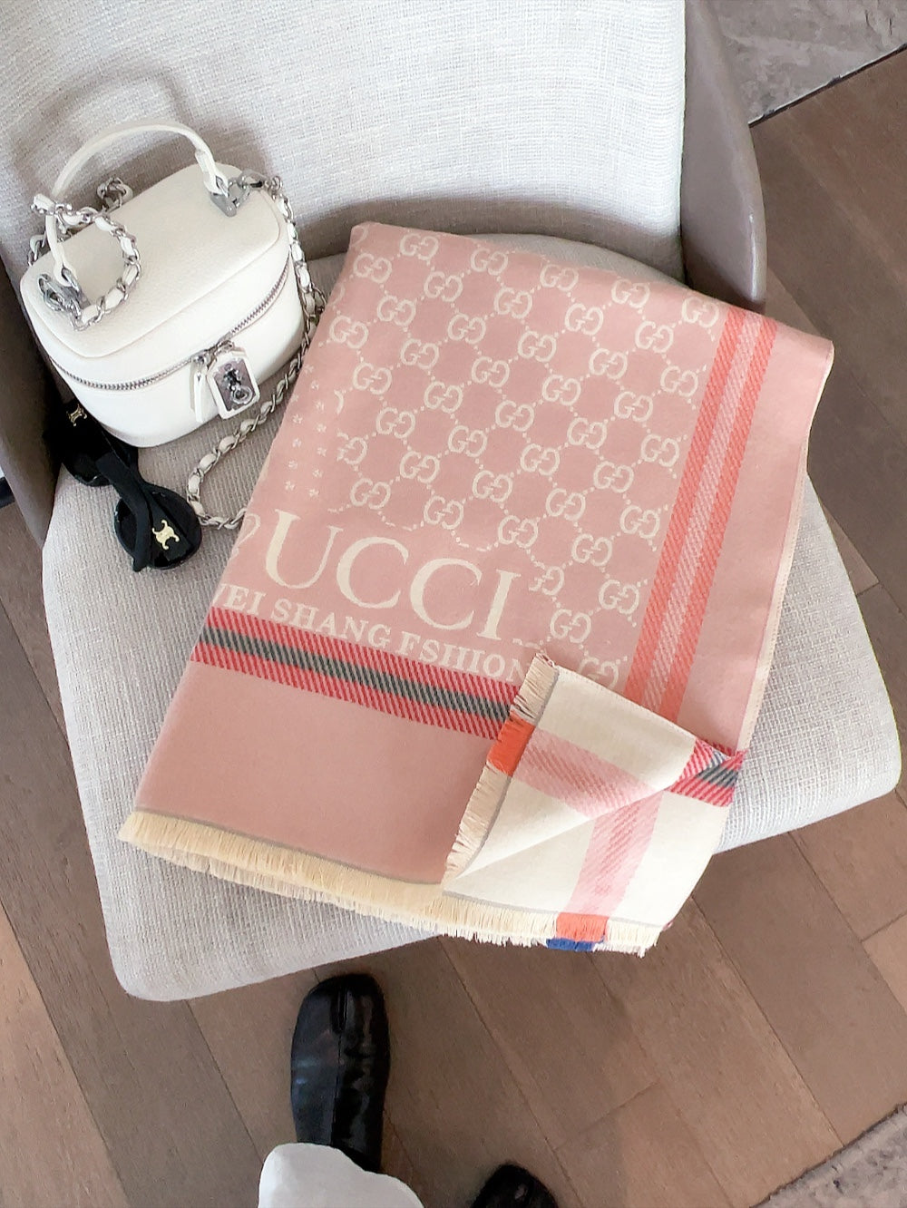 GG Jacquard 180CM Pink Cashmere 288025