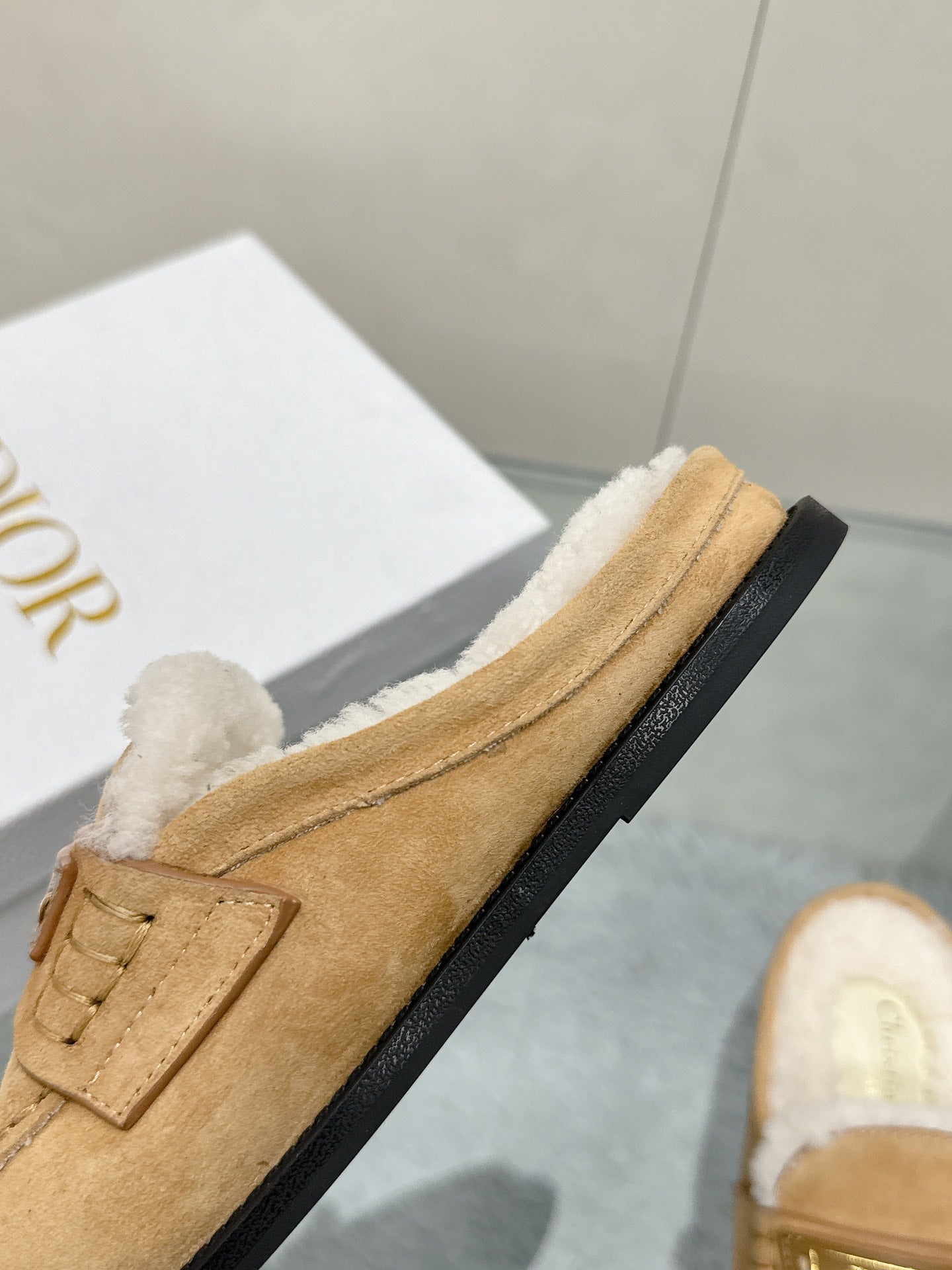 Dior 2026 Boy Mule Tan Suede 966804