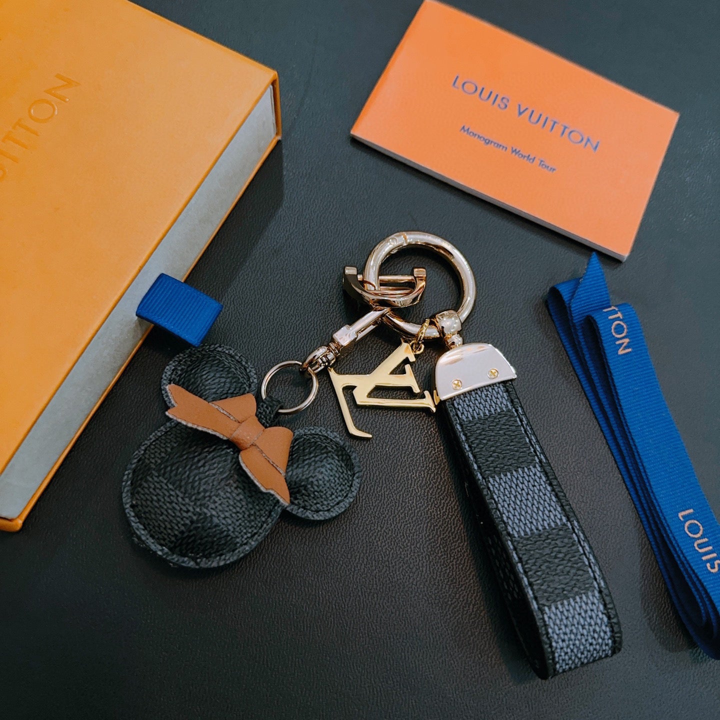 LV Black Mickey Mouse Charm