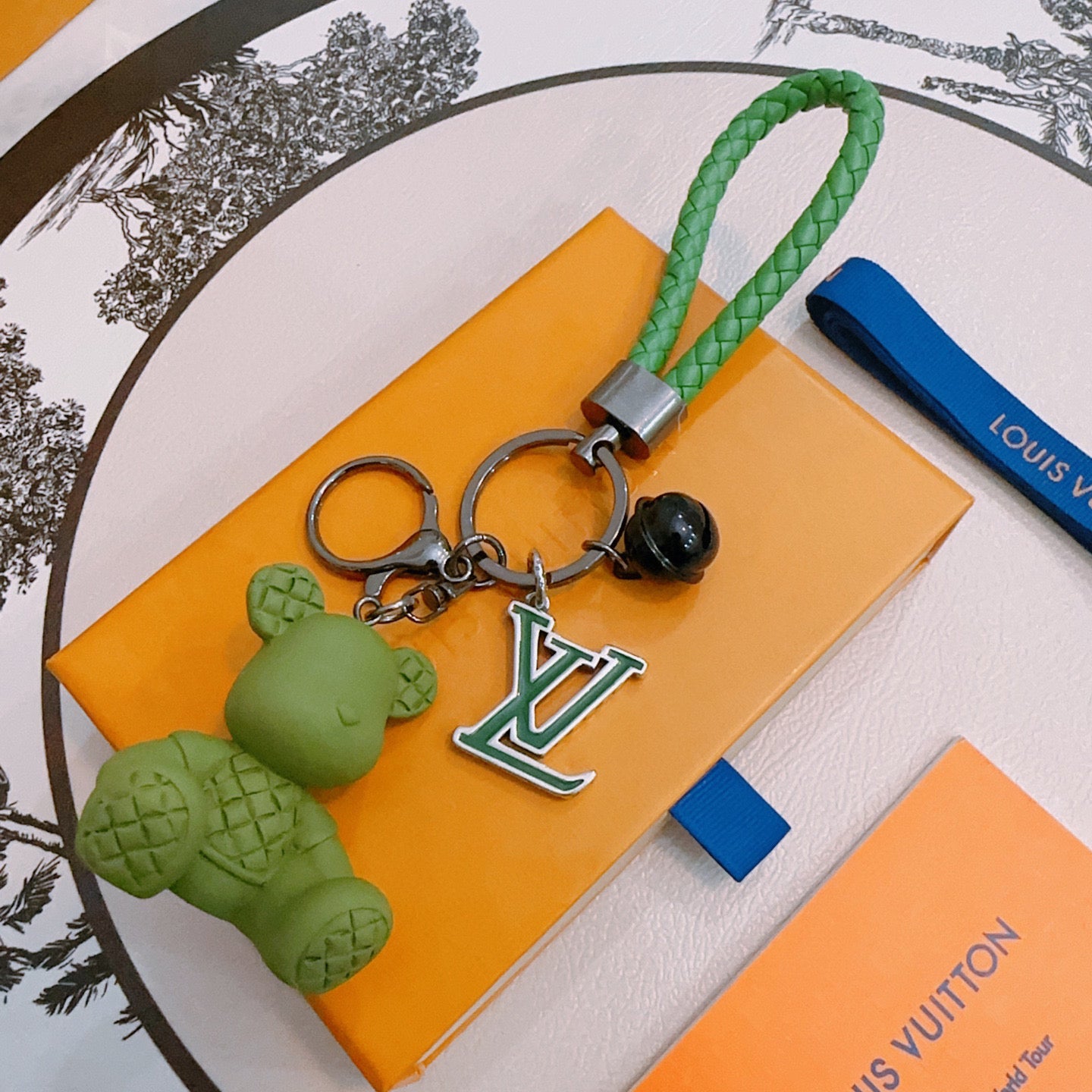 LV Green Bear Charm