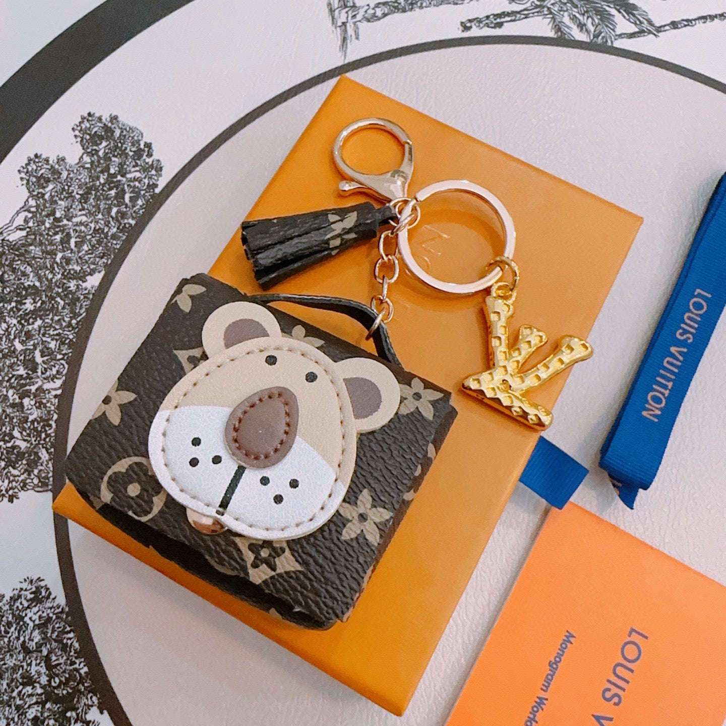 LV Bear Bag Charm