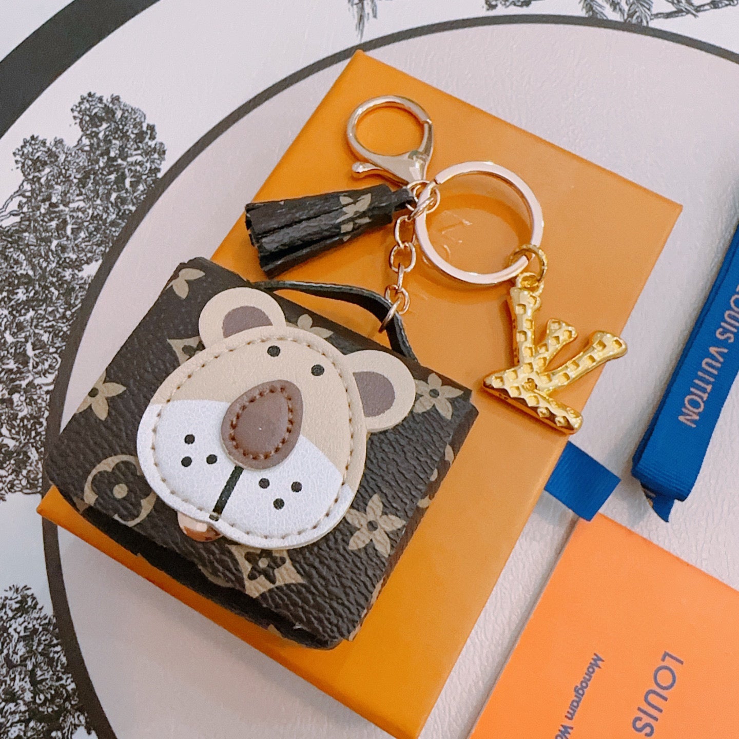 LV Bear Bag Charm