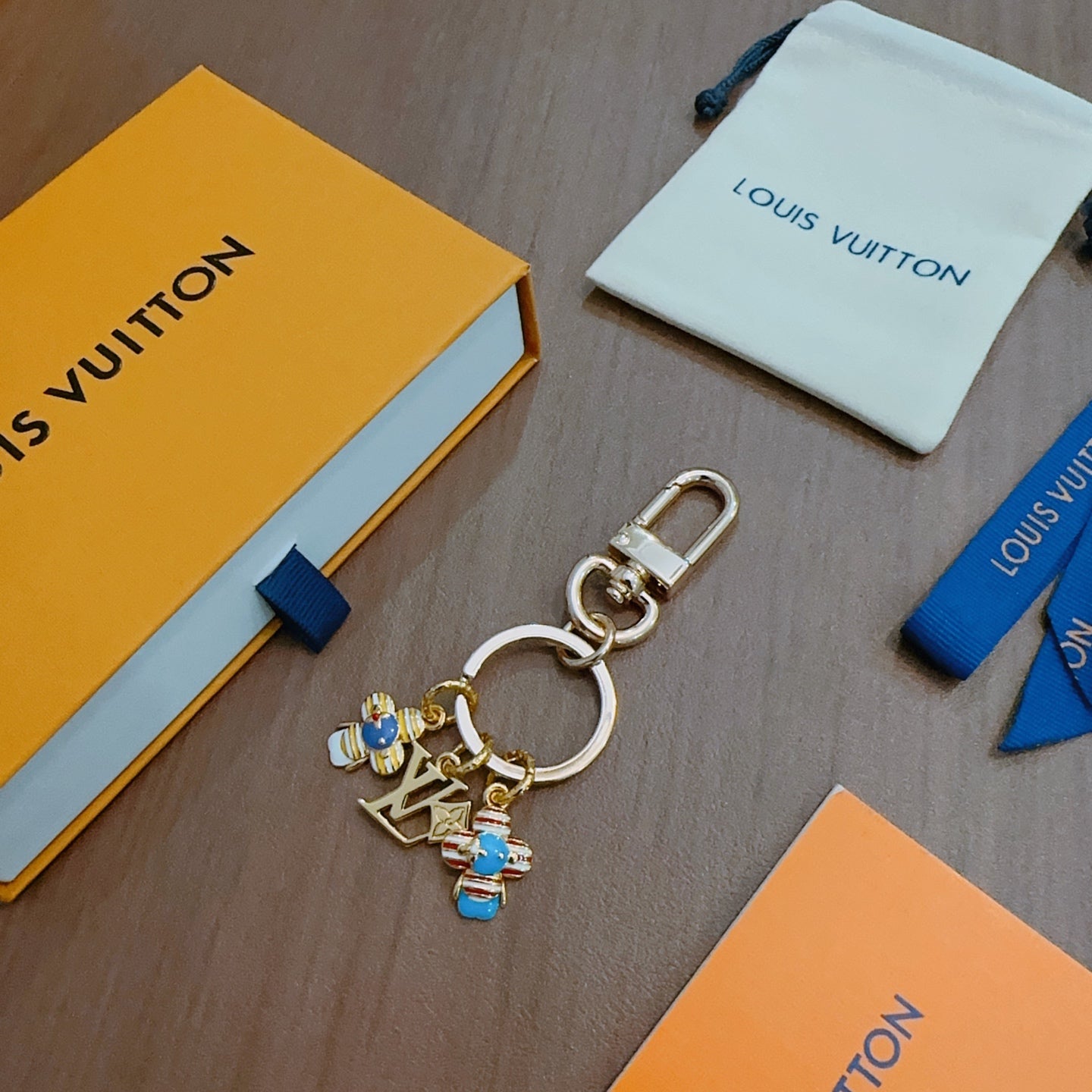 LV Enamel Flower Charm