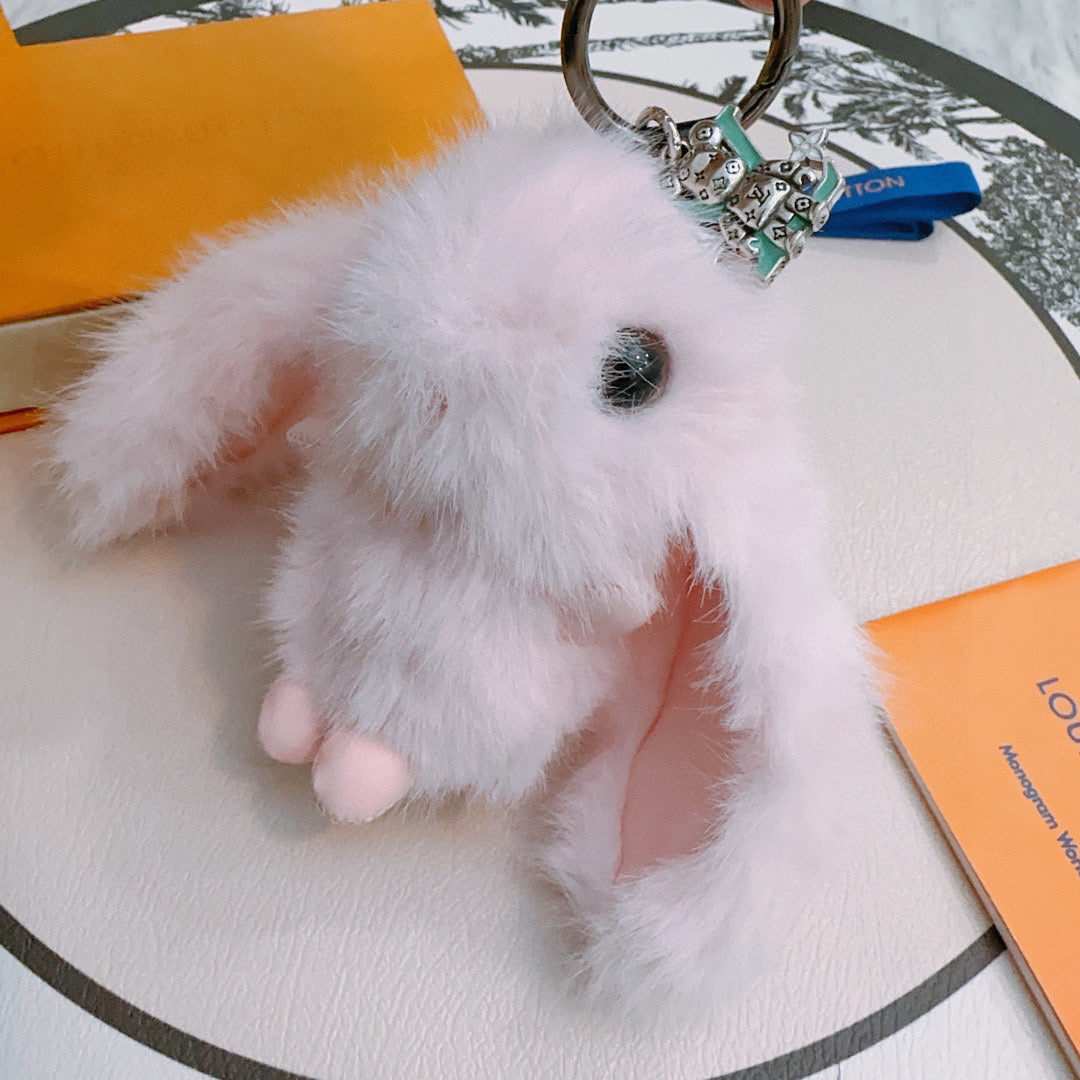 LV Rabbit Keychain Charm