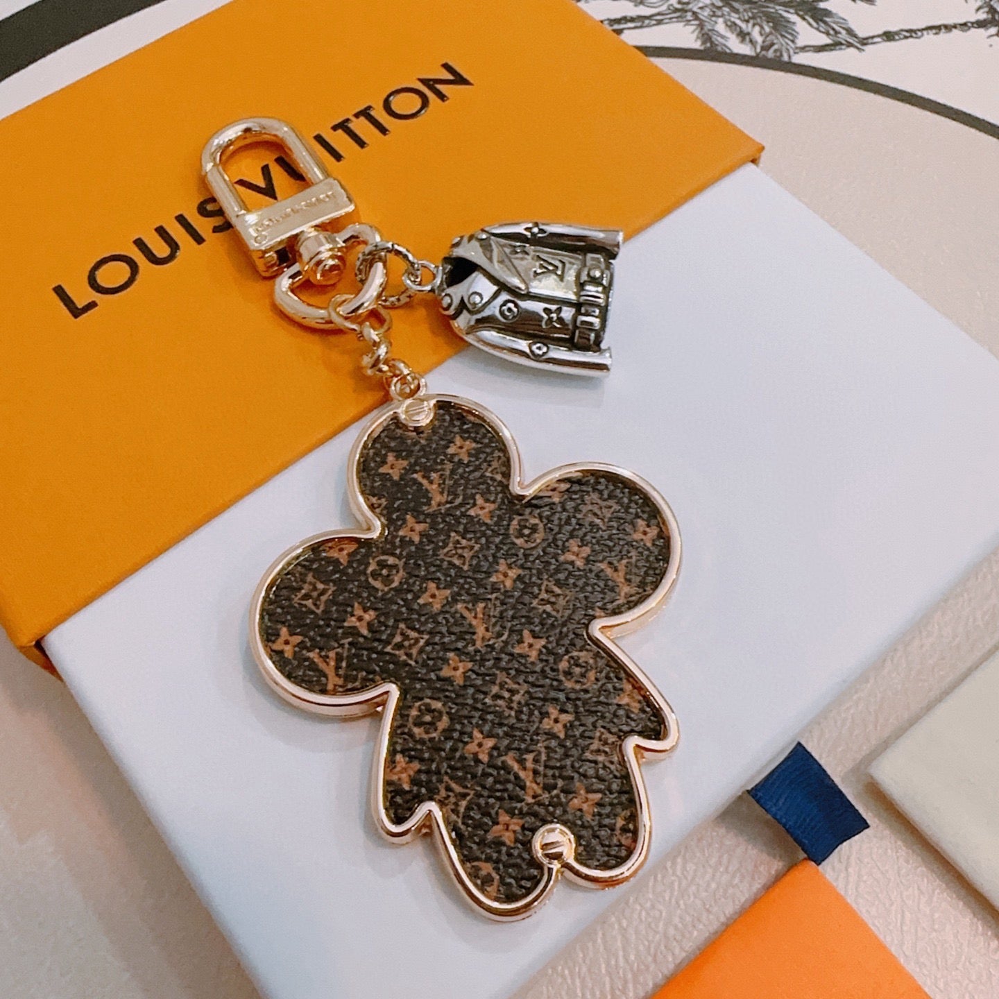 LV Brown Vivienne Charm