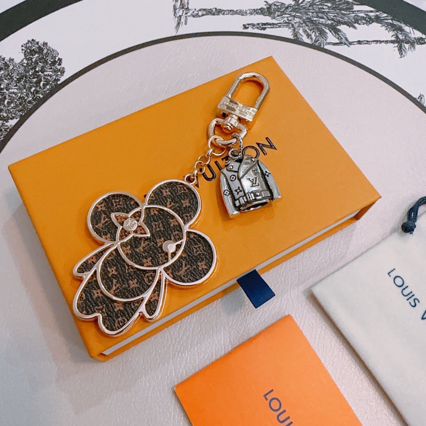 LV Brown Vivienne Charm