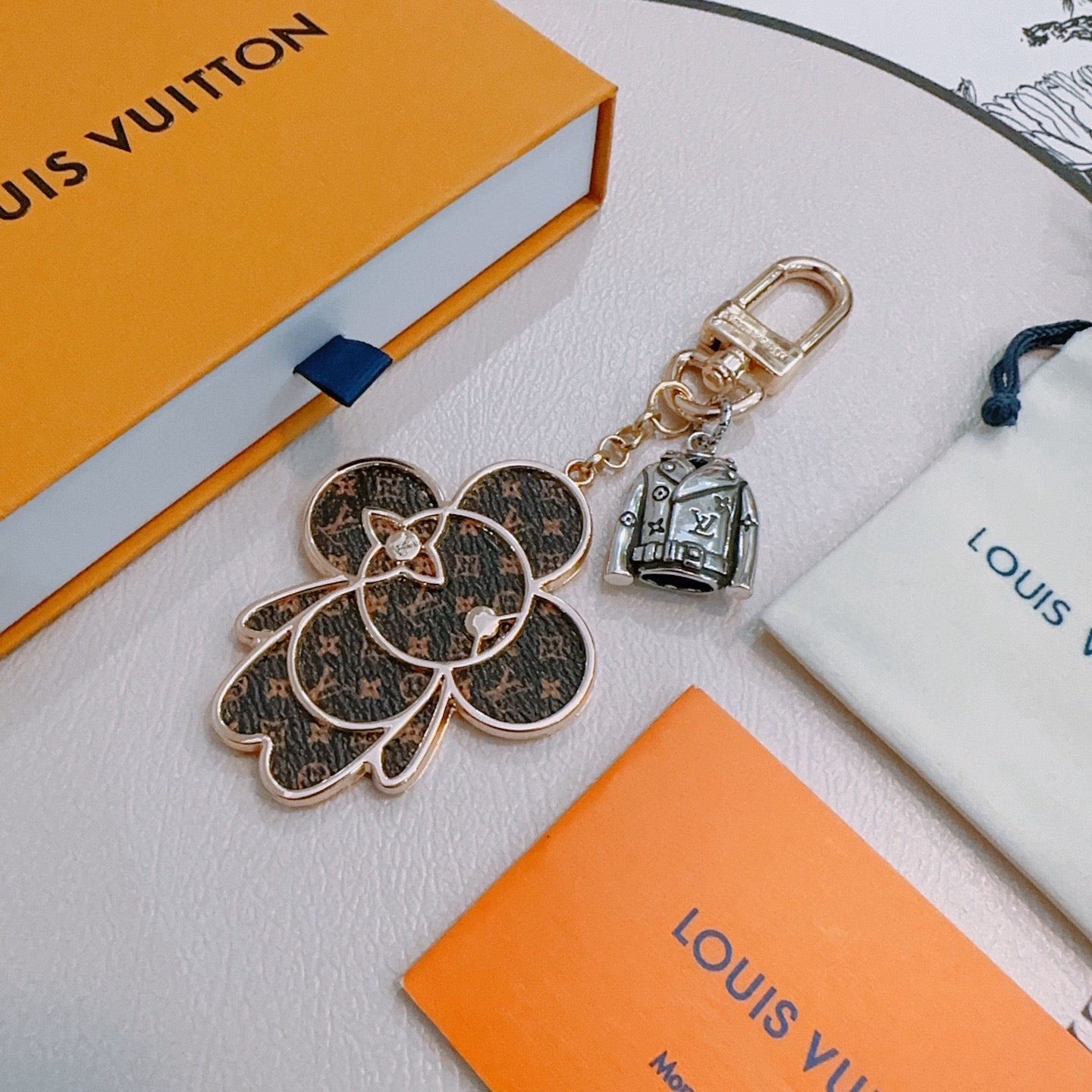 LV Brown Vivienne Charm