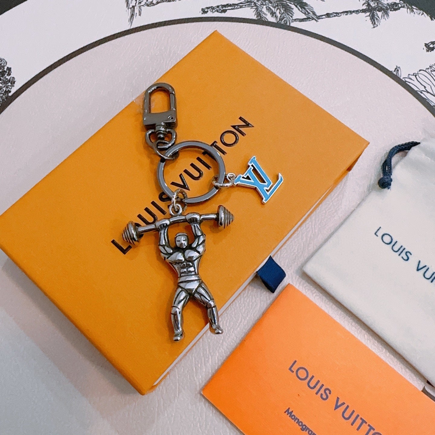 LV  Gym Bro Bag Charm