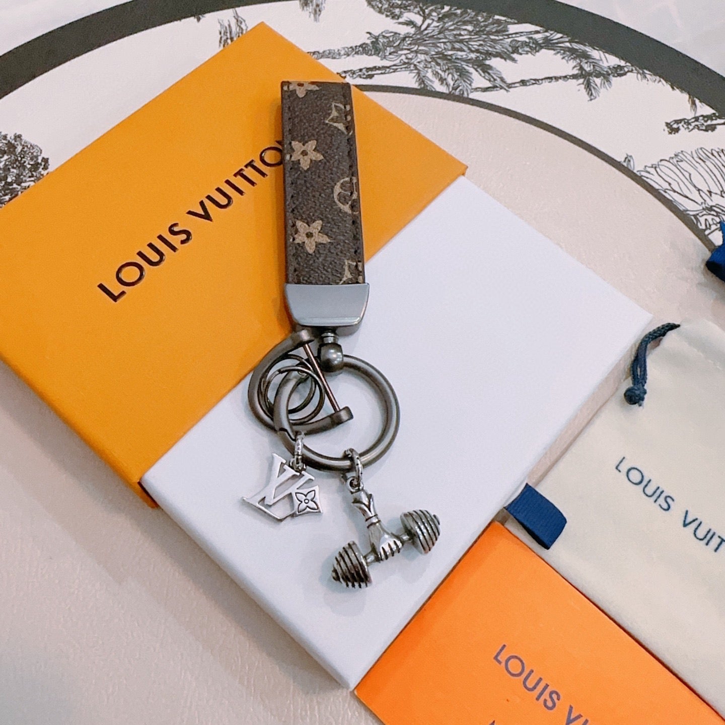 LV Dumbbell Charm