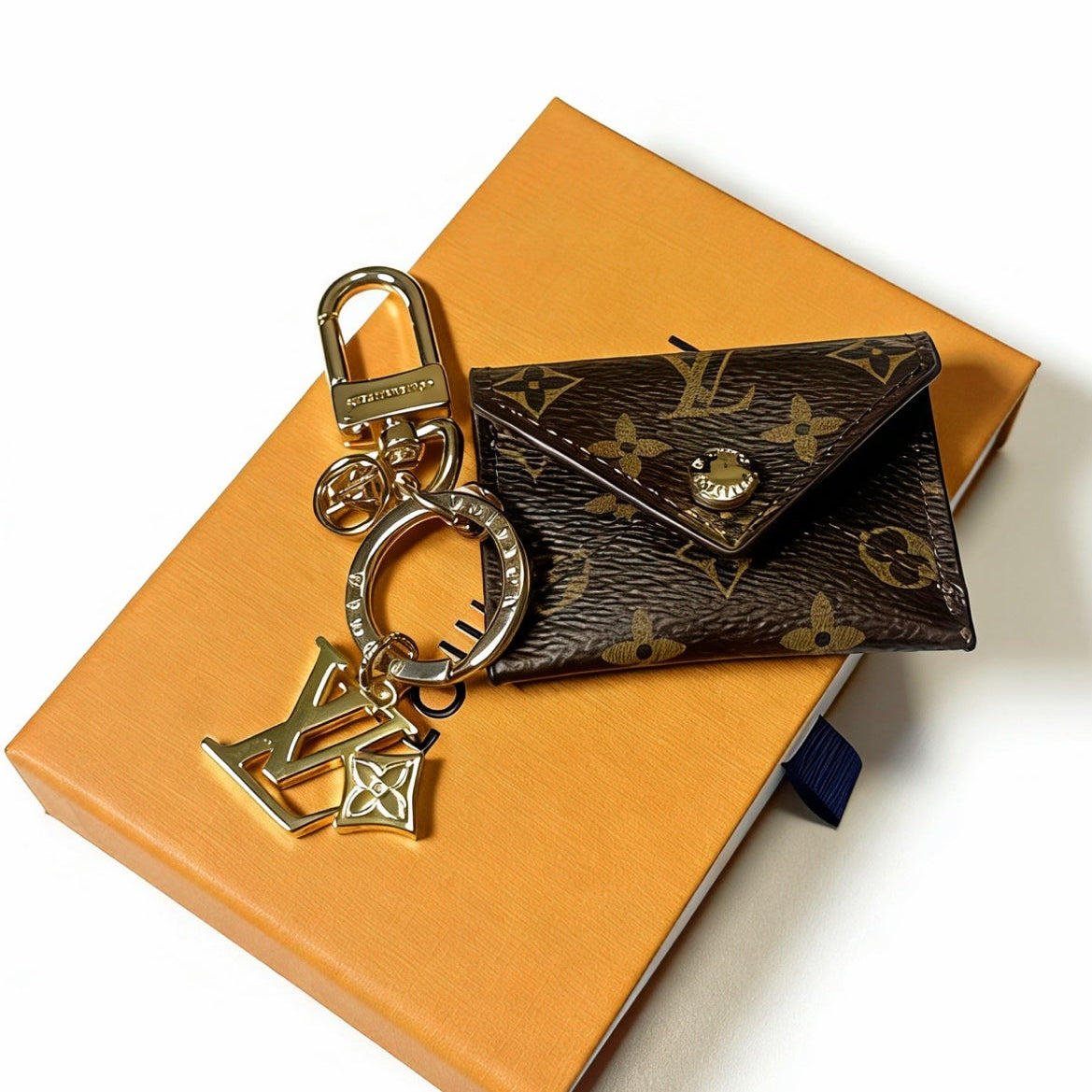 LV Bag Charm With Gold Logo