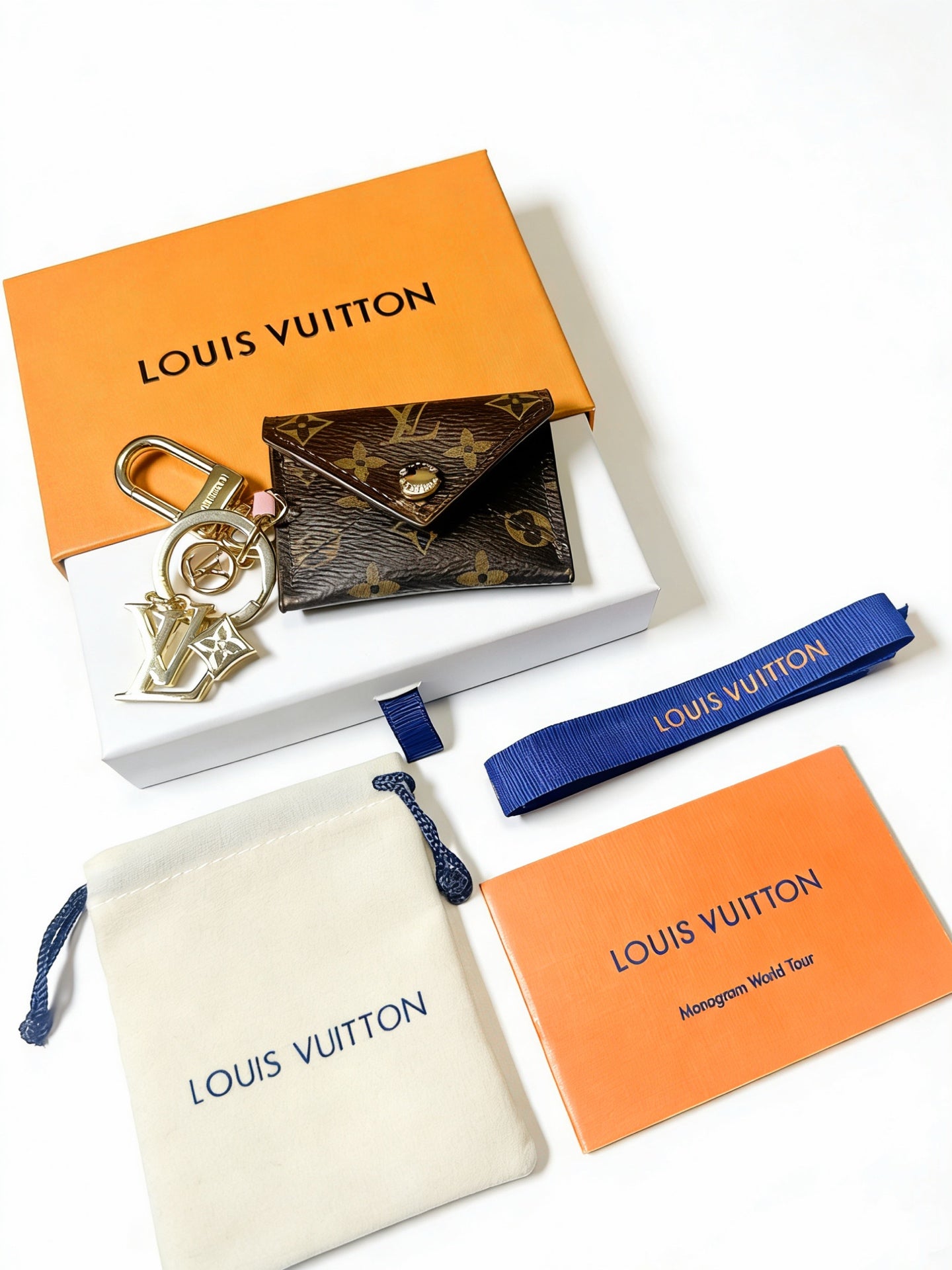 LV Bag Charm With Gold Logo