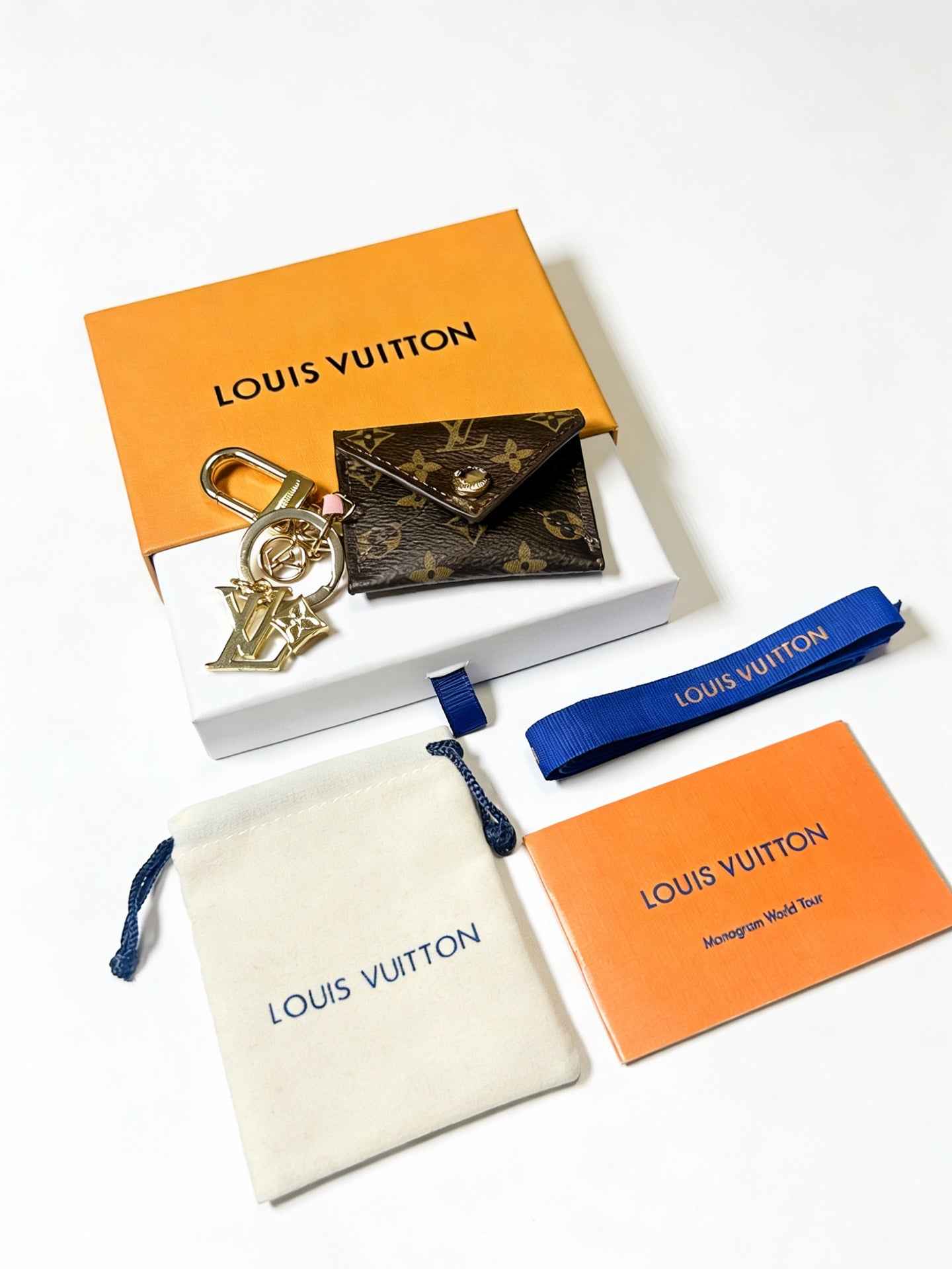 LV Bag Charm With Gold Logo