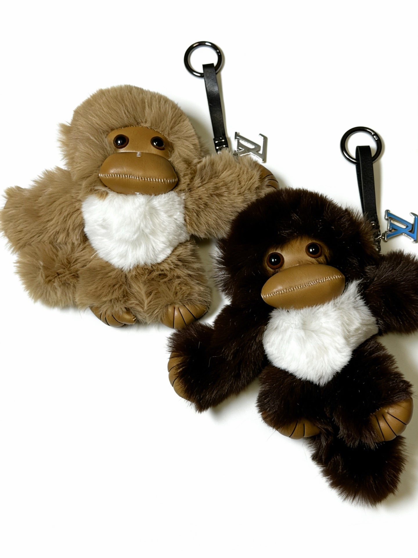 LV Monkey Brown and Beige Charm