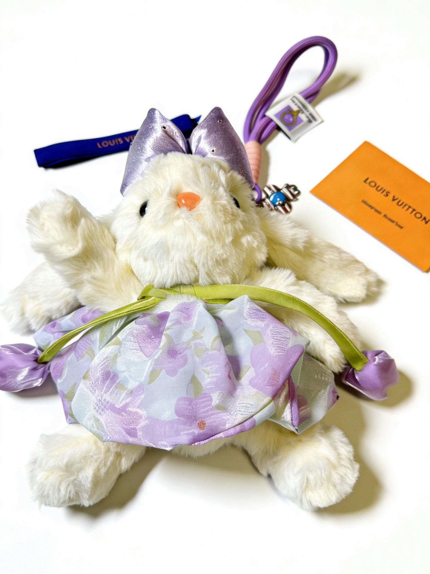 LV Plush Bunny Bag Charm