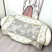 HM Avalon Blanket Gray Mix Cream Cashmere Wool 875778