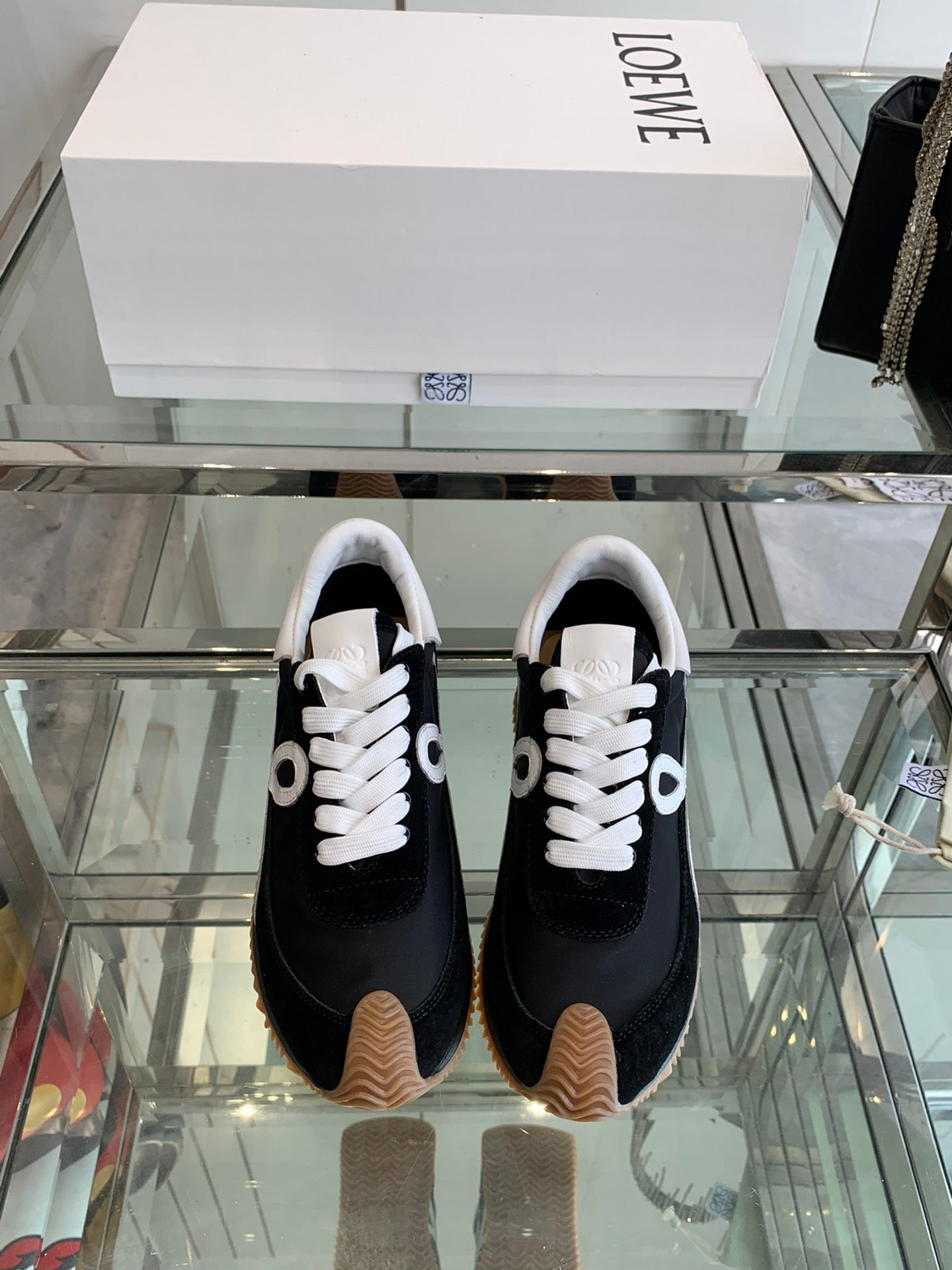 Loewe Flow Runner Sneaker Black White