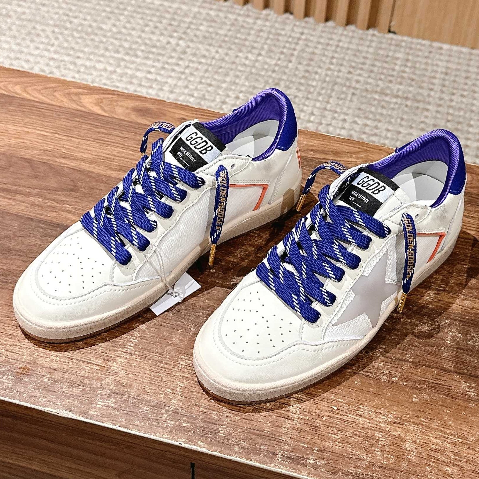 Golden Goose 2025 Sneaker White Blue Cowhide 428306