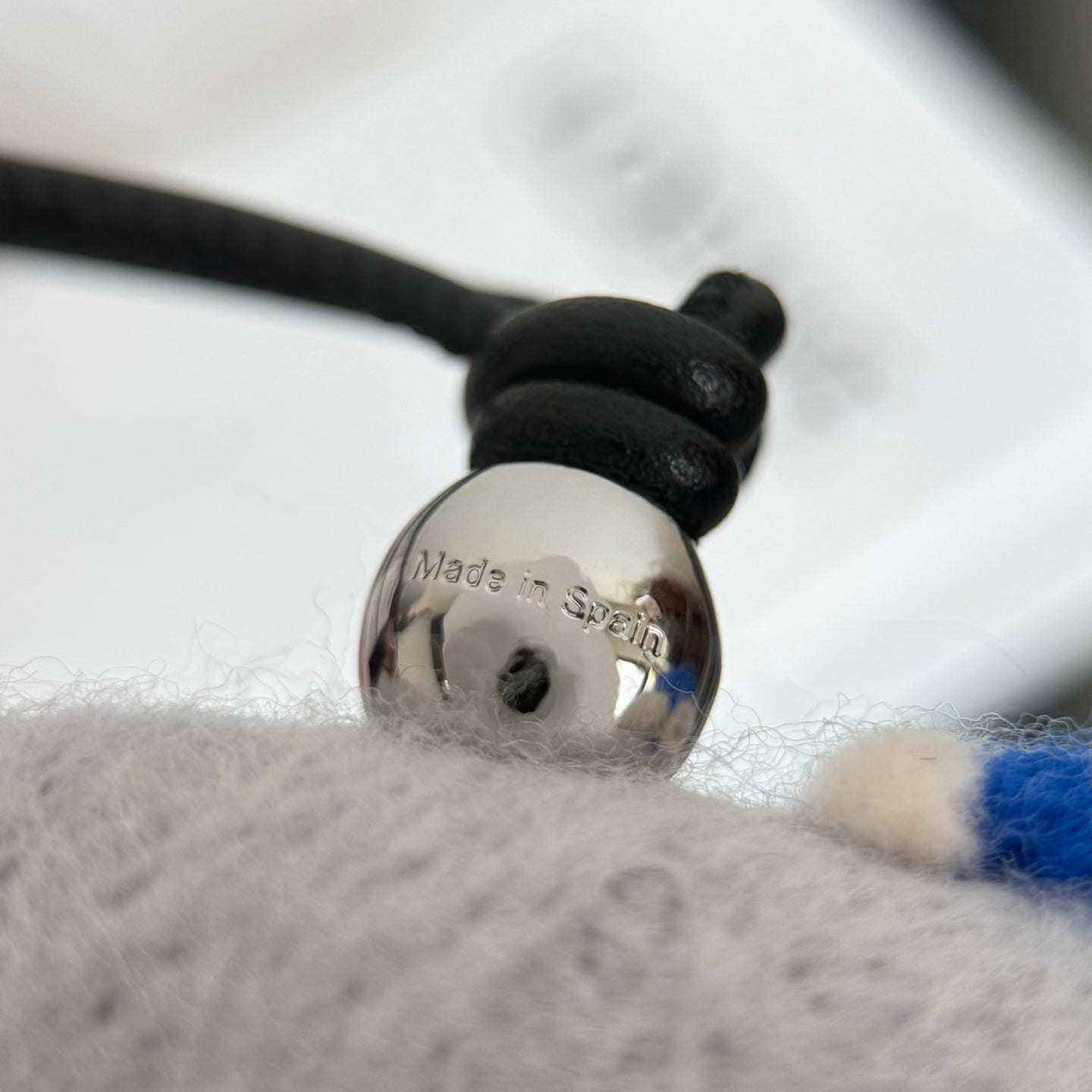 Loewe x Suna Fujita Child and Whale Charm Gray Felt and Calf