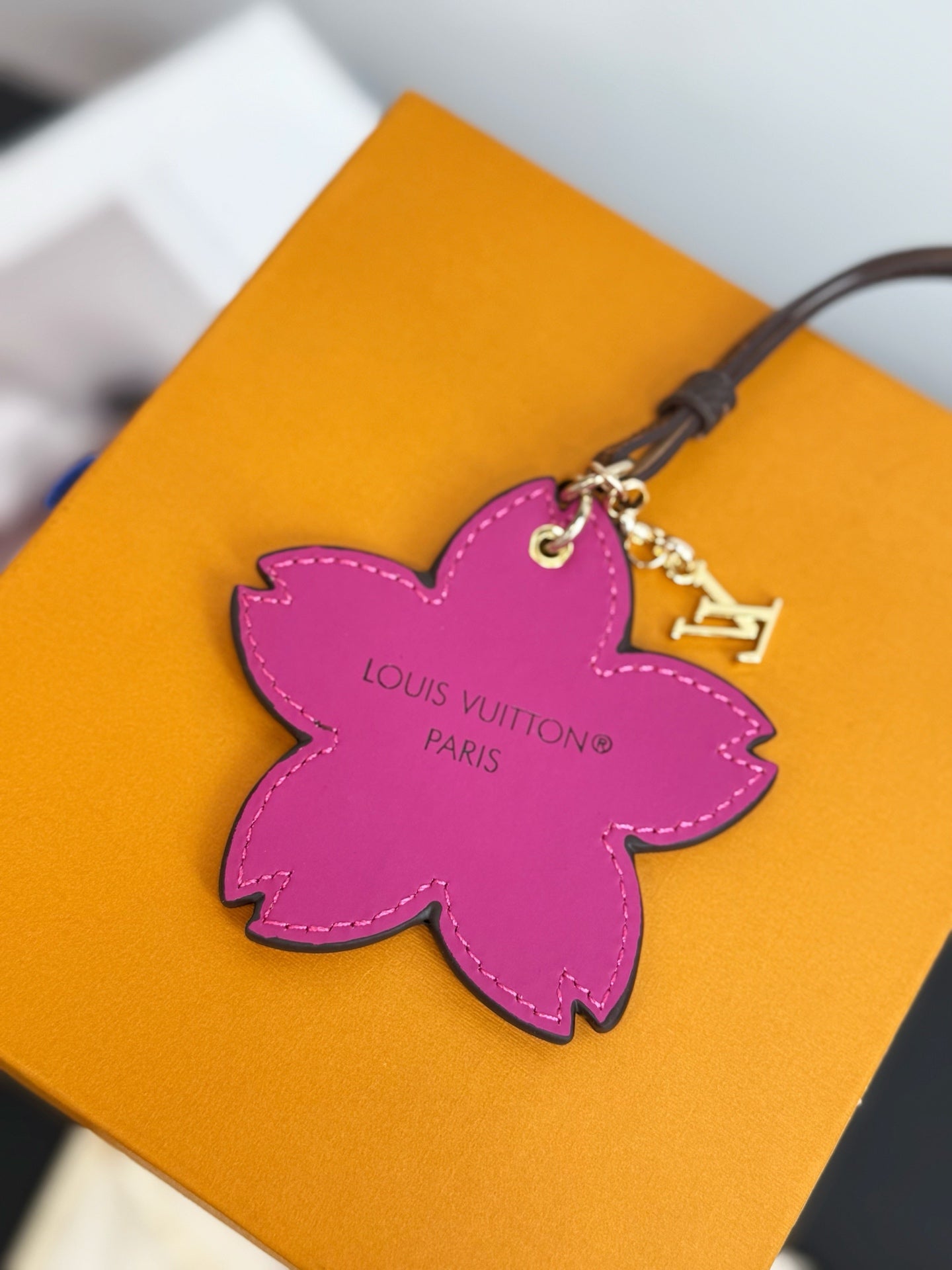 LV Cherry Blossom Charm Pink mix Colors Cowhide