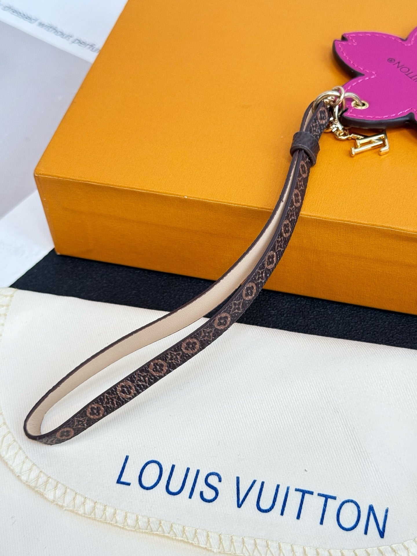 LV Cherry Blossom Charm Pink mix Colors Cowhide