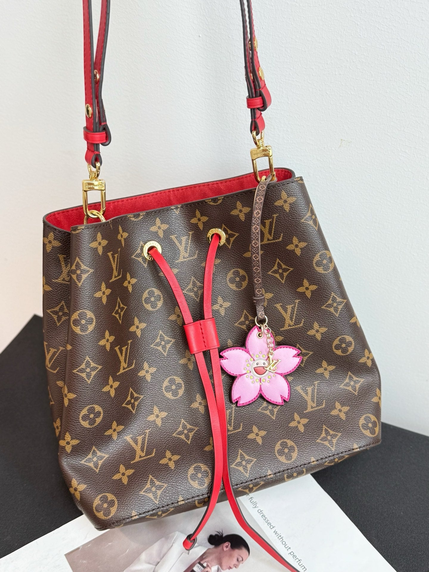 LV Cherry Blossom Charm Pink mix Colors Cowhide