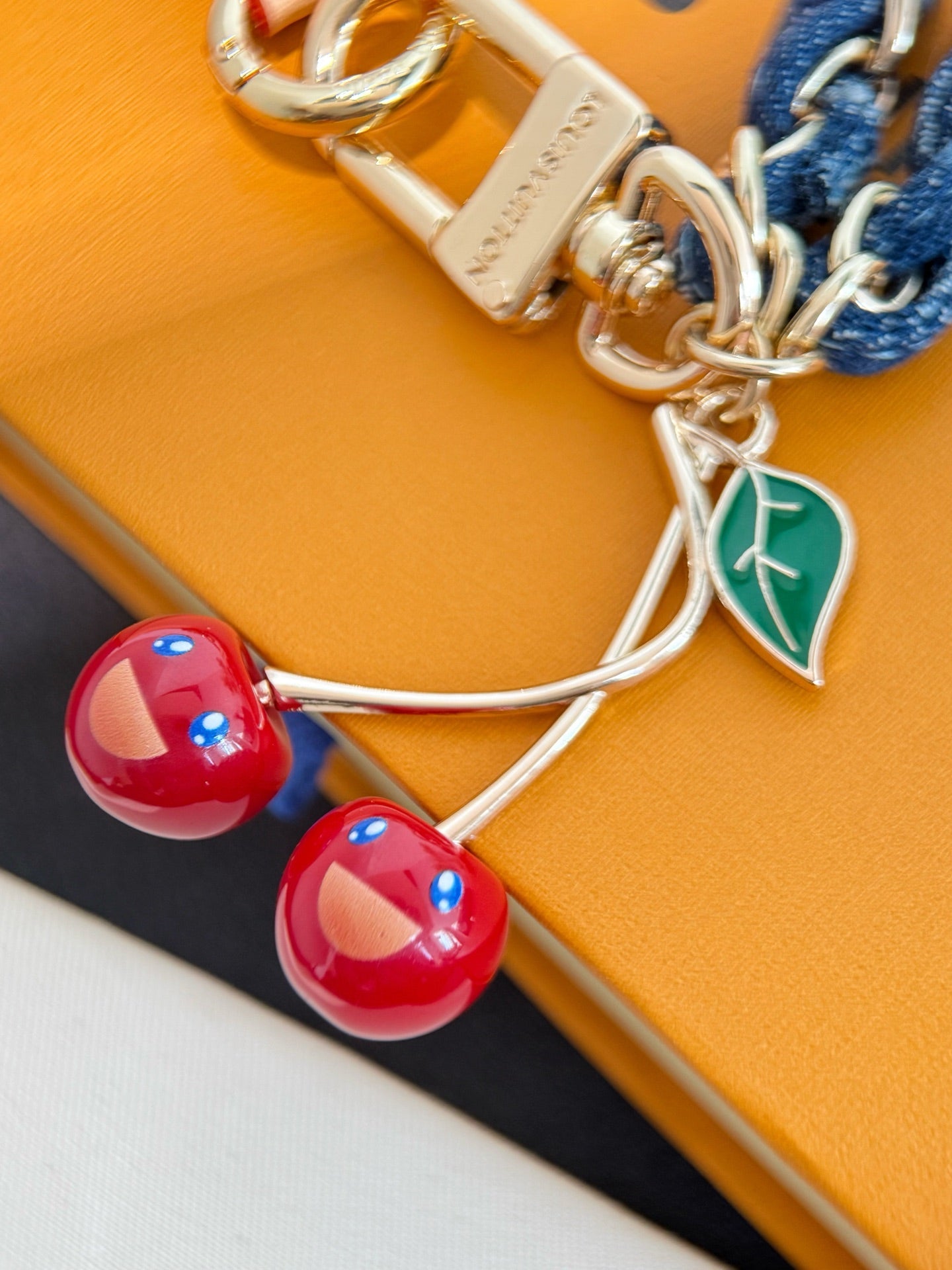 Louis Vuitton x Takashi Murakami Denim Cherry Charm
