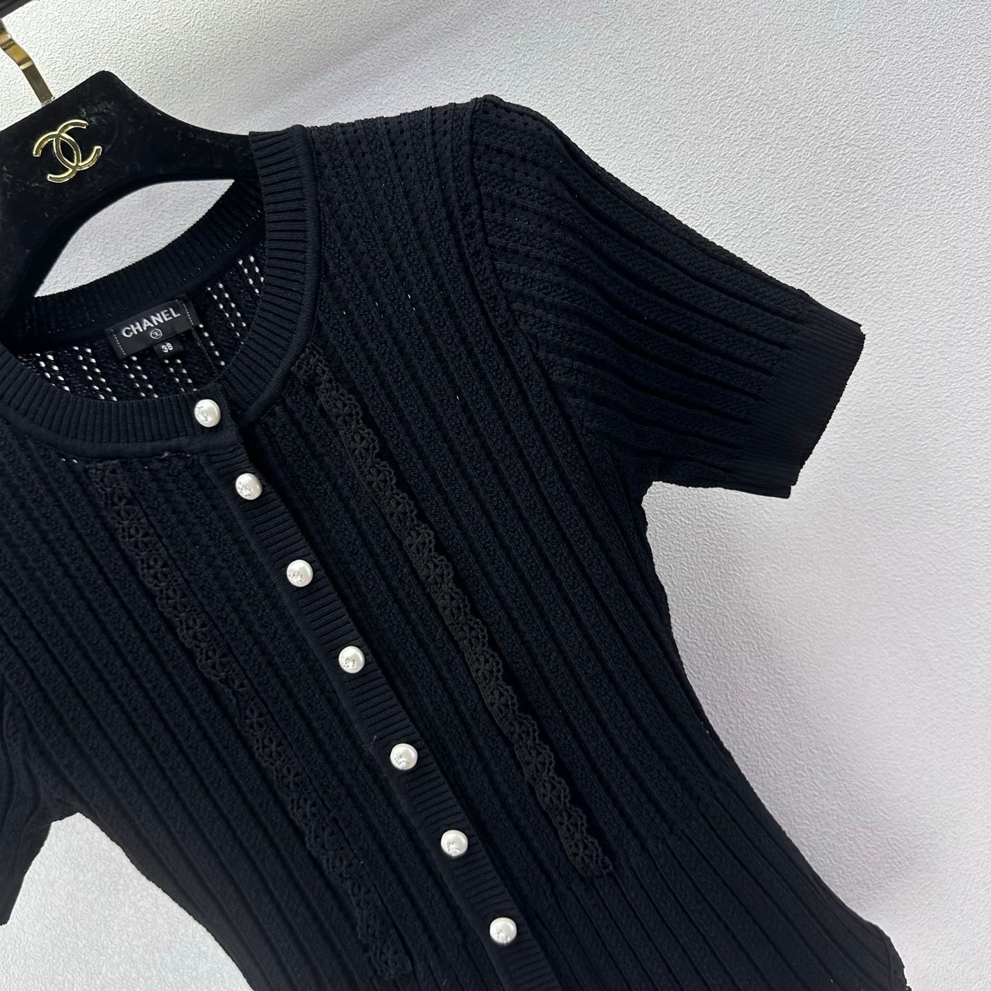 Chanel 2026 Short-sleeve Top Cotton 395474