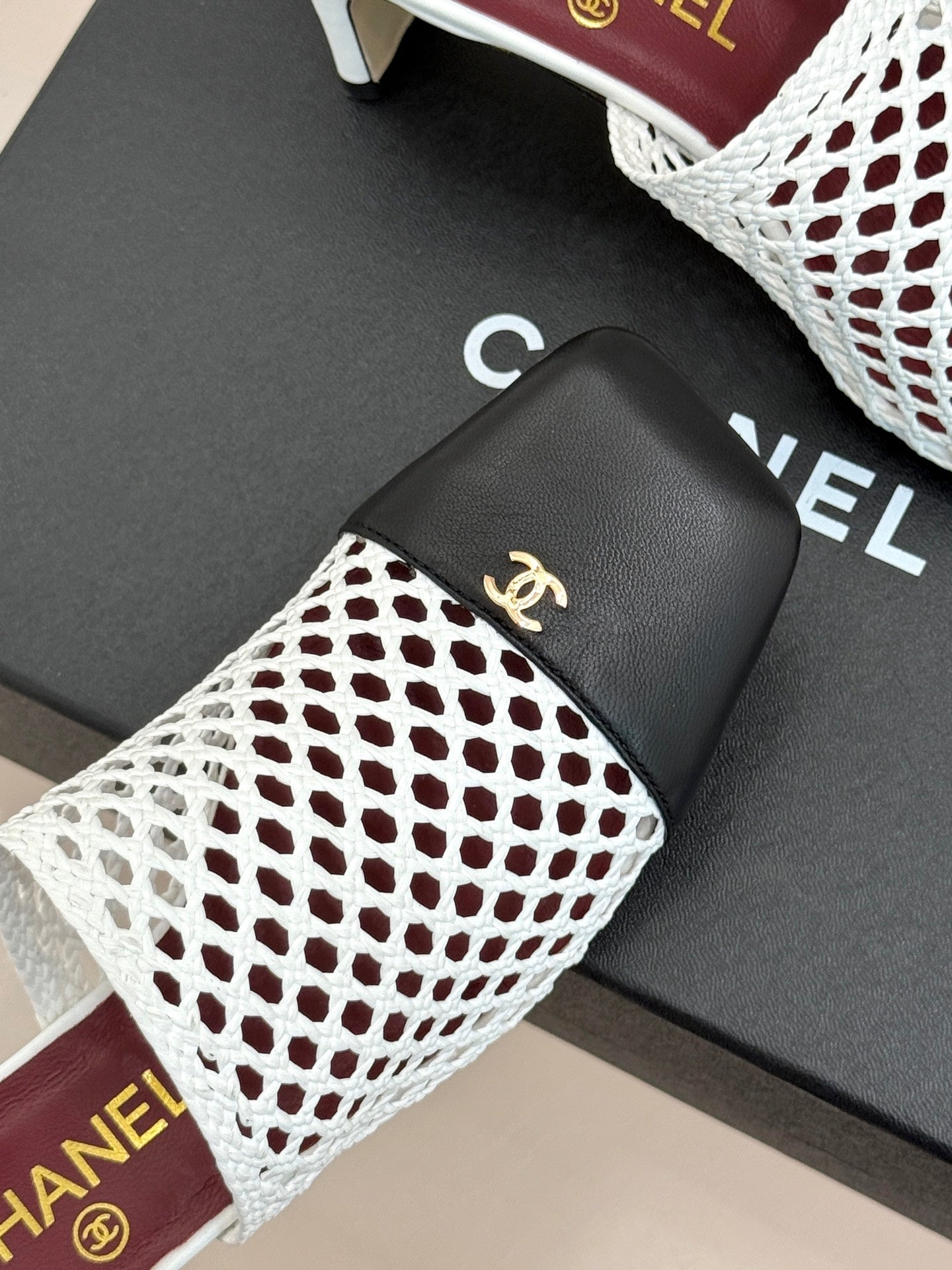 Chanel 2026 Mules 65mm Mesh Sheepskin 920499