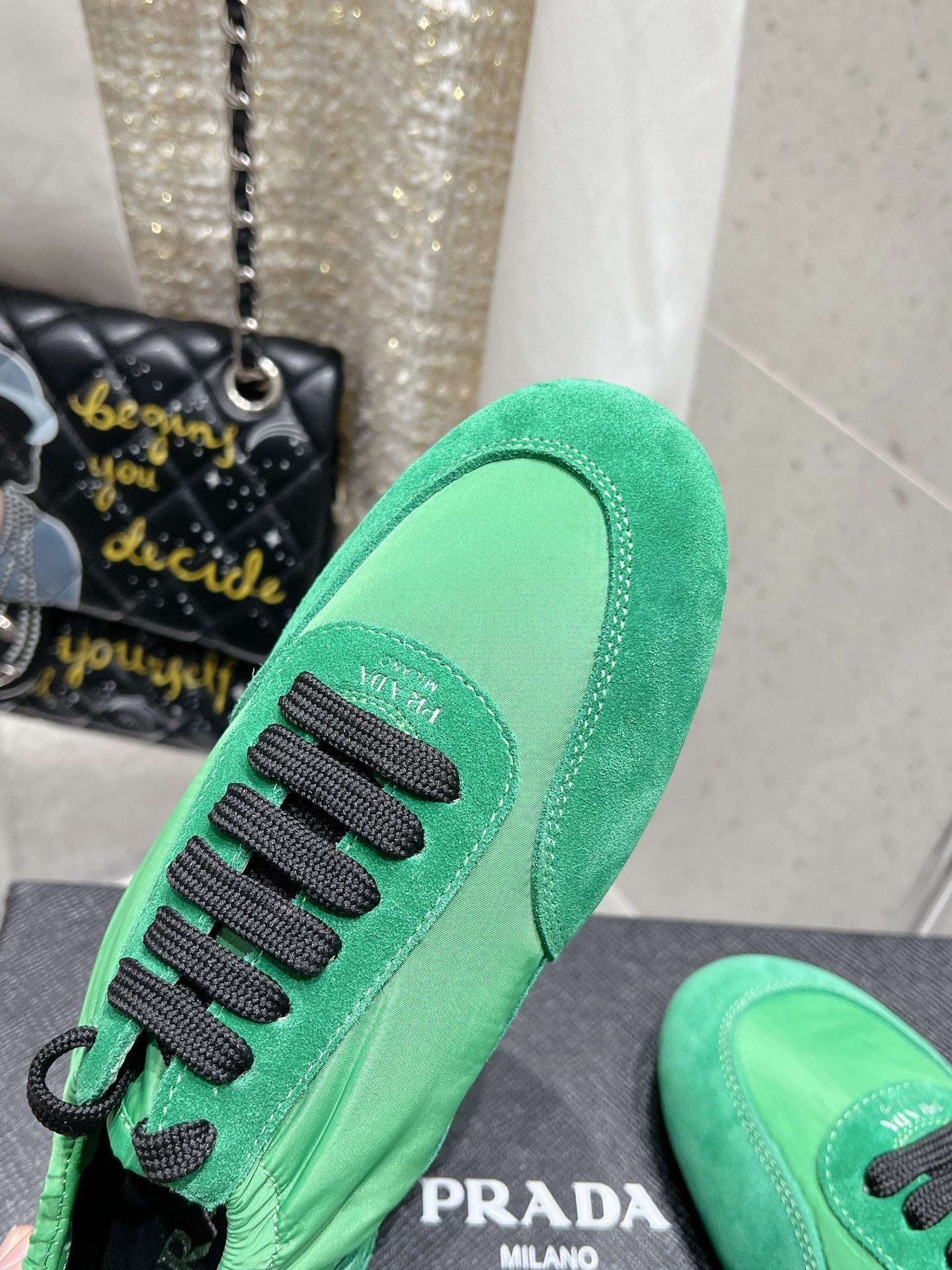 Pra 2025 Collapse Sneaker Green Black Re-Nylon Suede 554285